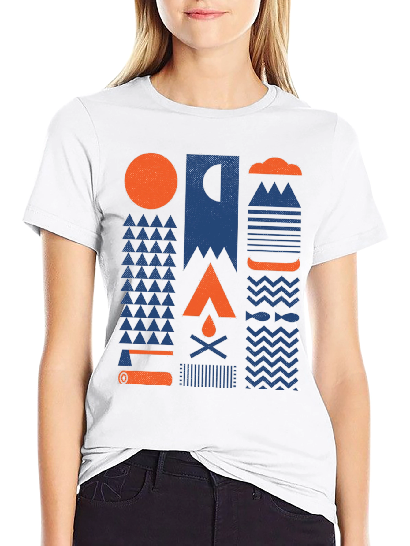 Black Outdoor Adventure Graphic T-Shirt view 9