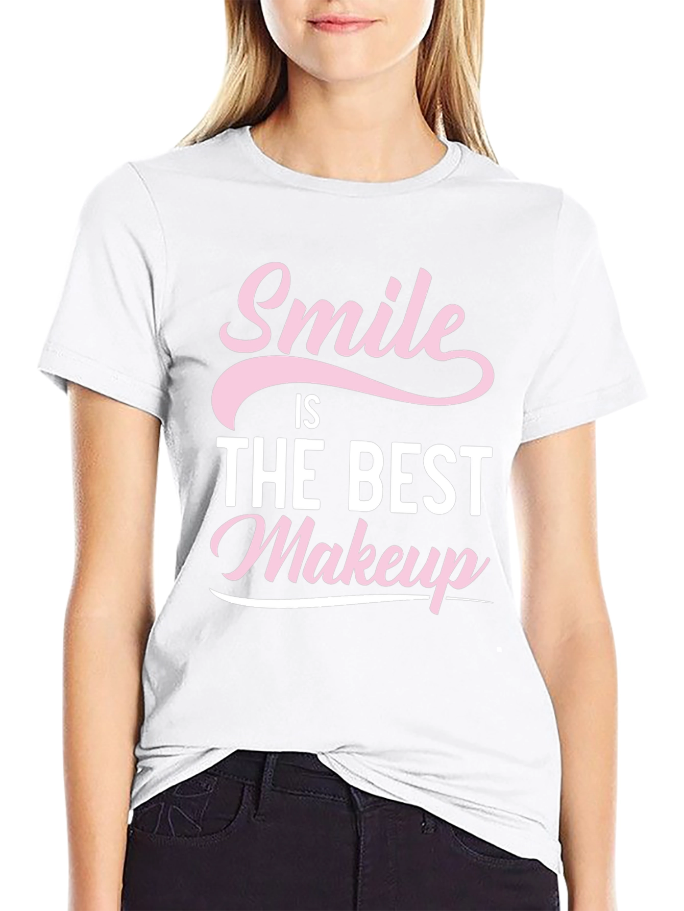 Black Smile is the Best Makeup T-Shirt - Black view 9