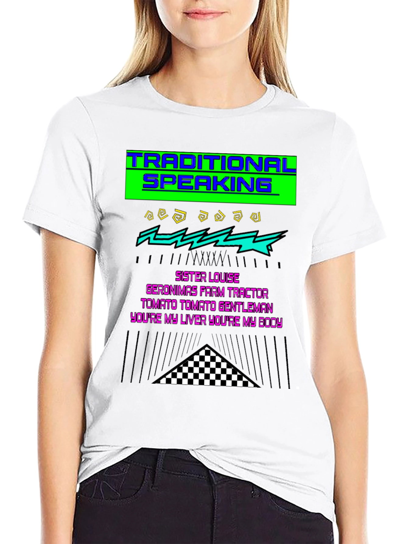 Black Traditional Speaking Graphic T-Shirt view 9