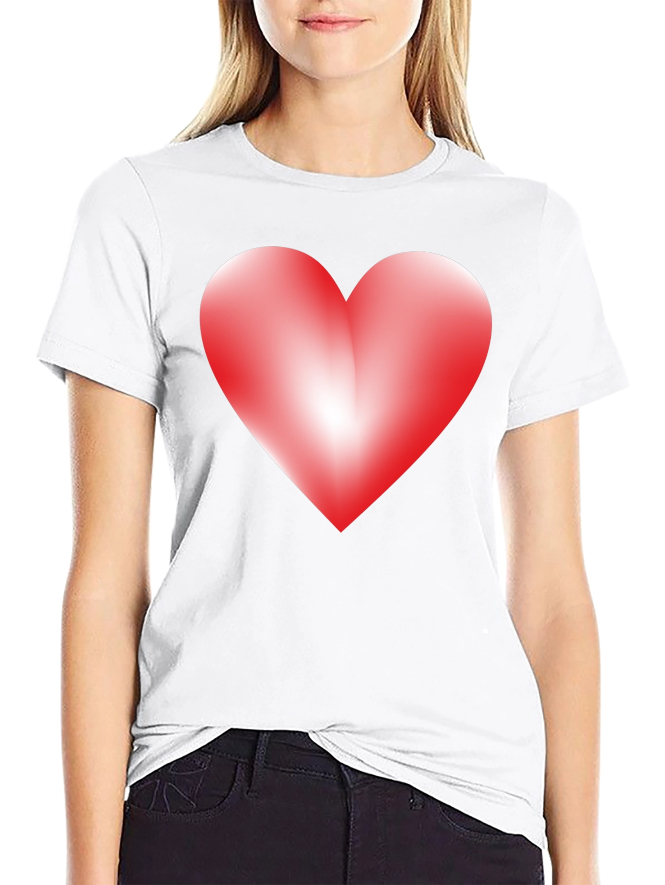 Black Heart Graphic Black T-Shirt - Express Your Love view 9