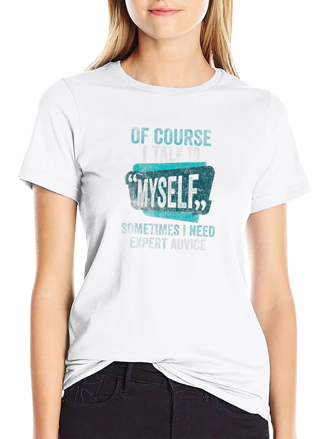Black Funny Expert Advice T-Shirt view 9