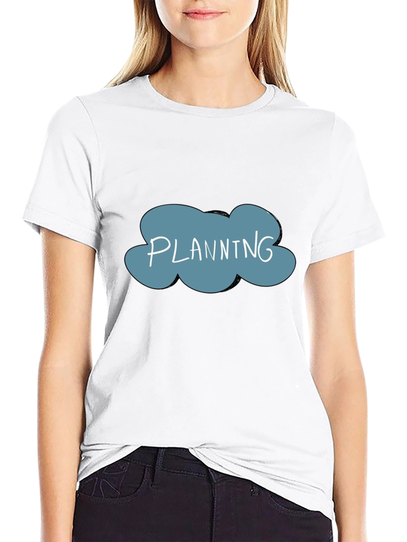Black Planning Graphic T-Shirt view 9