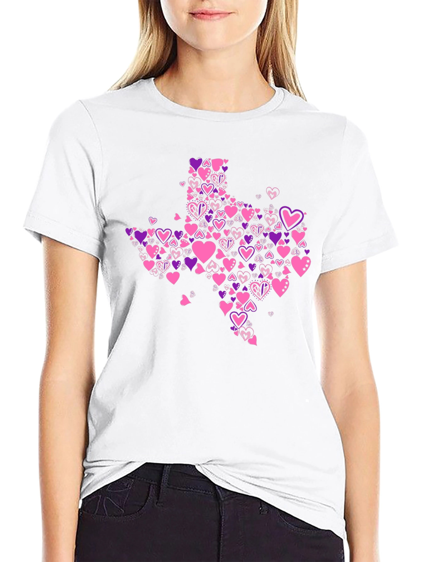 Texas Love Heart Valentine's T-Shirt - 9