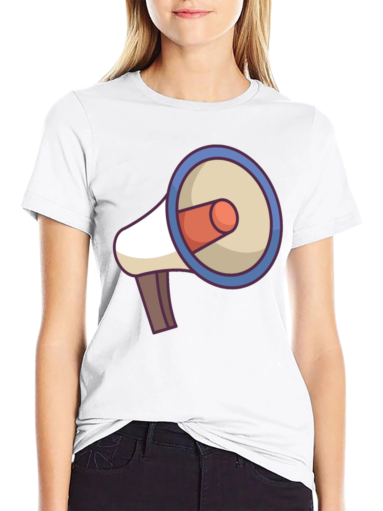 Black Megaphone Graphic Tee - Black view 9