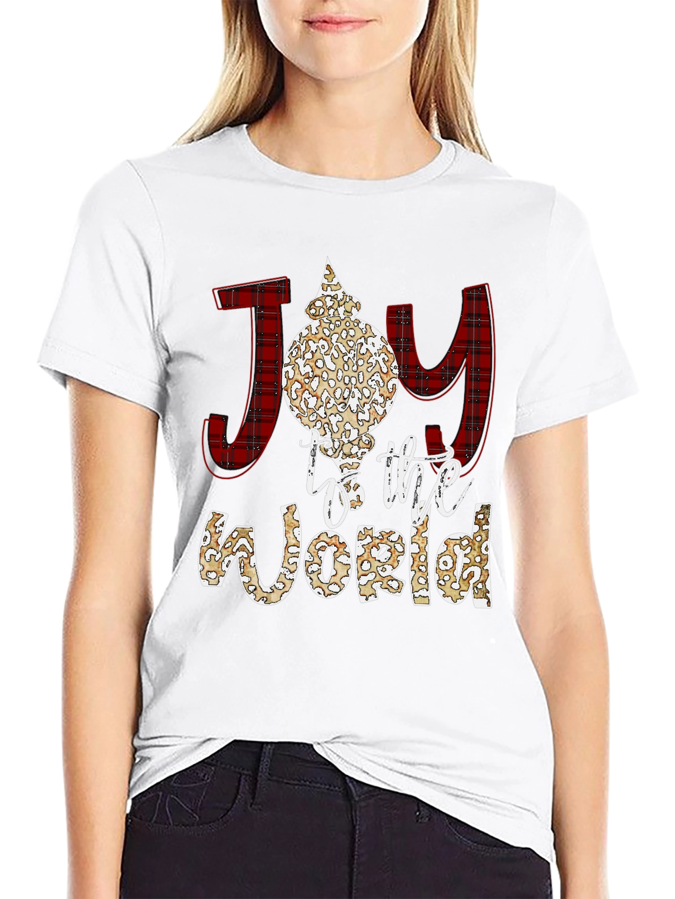 Black Joy to the World Graphic Tee view 9