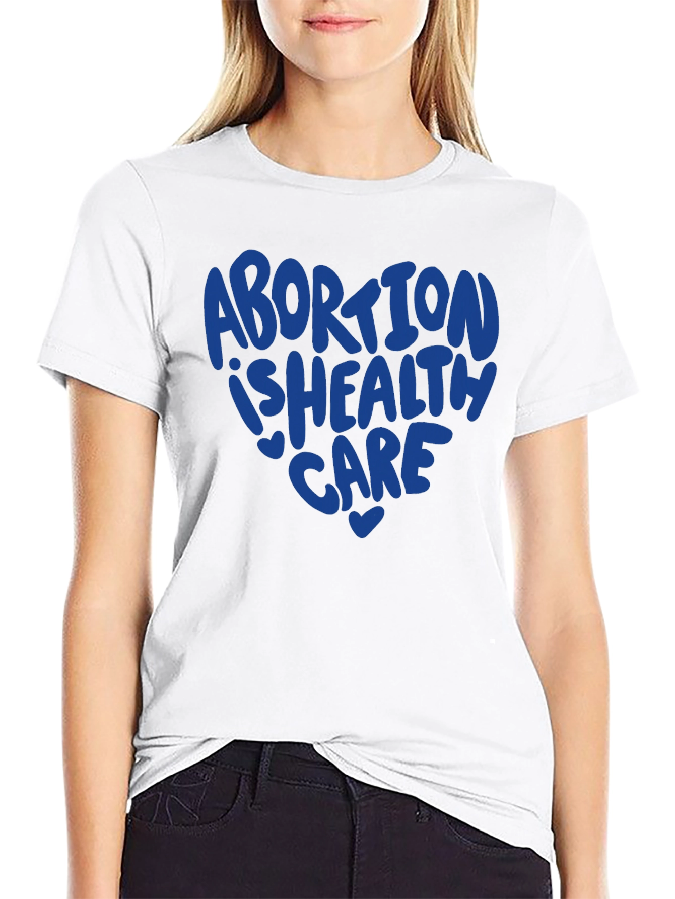 Black Abortion is Healthcare Graphic Tee - Pro Choice Activist Shirt view 9