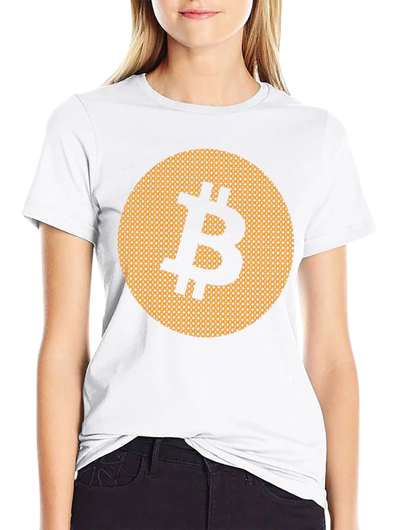 Black Bitcoin Black T-Shirt Cryptocurrency Tee view 9