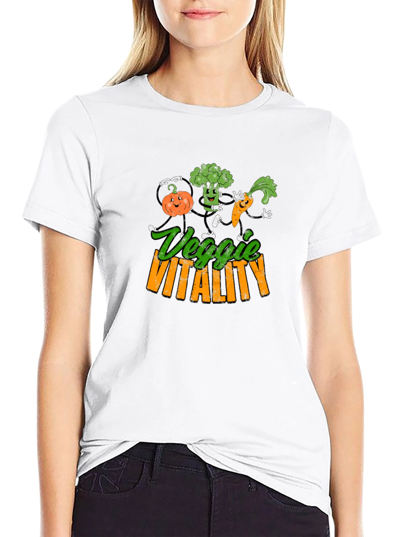 Veggie Vitality T-Shirt - Fun Cartoon Vegetables! - 9