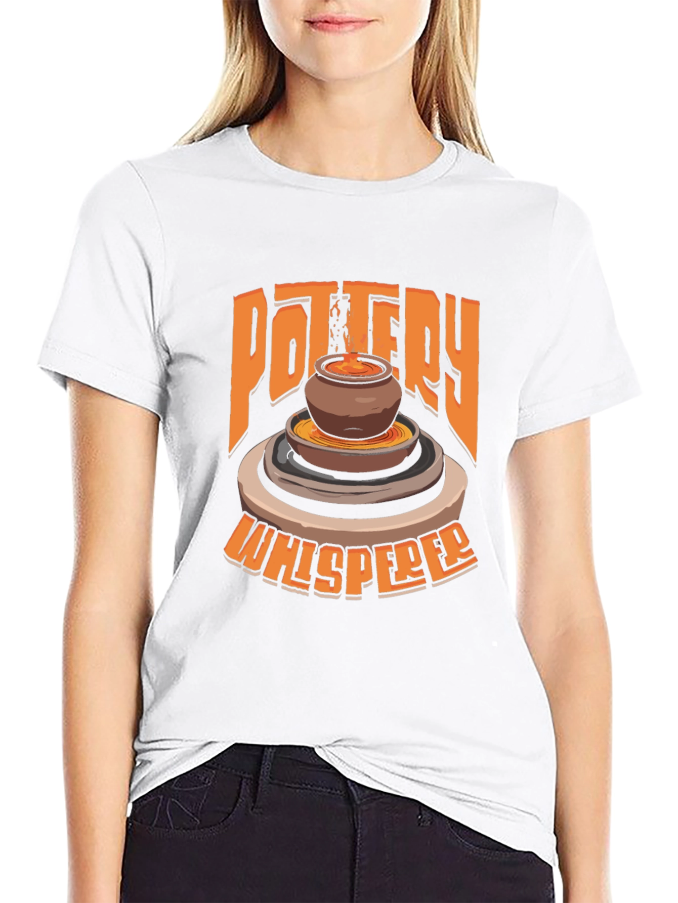 Black Pottery Whisperer Graphic T-Shirt - Unique Design view 9