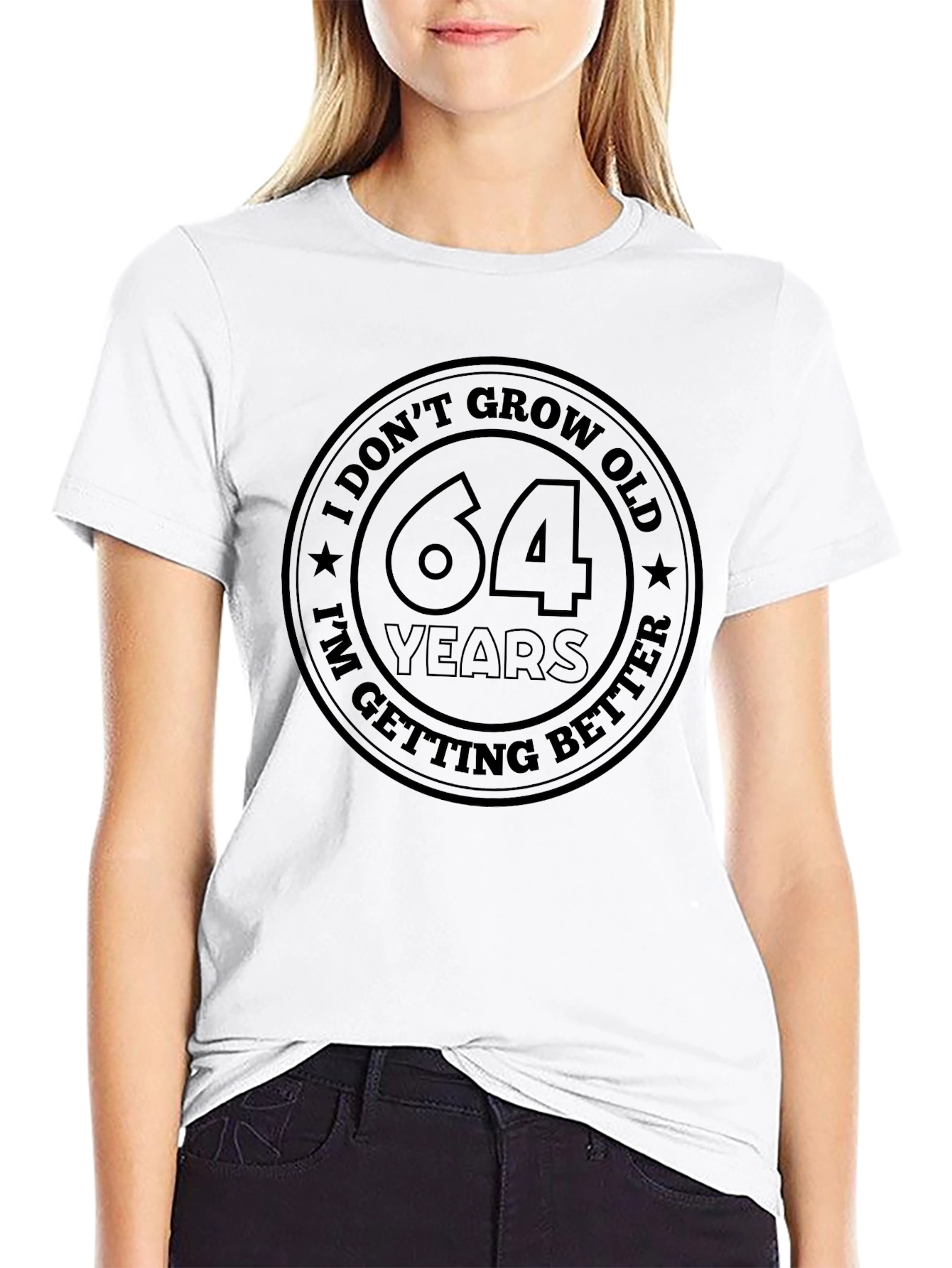 Black Funny 64th Birthday T-Shirt: I Don't Grow Old, I Get Better view 9