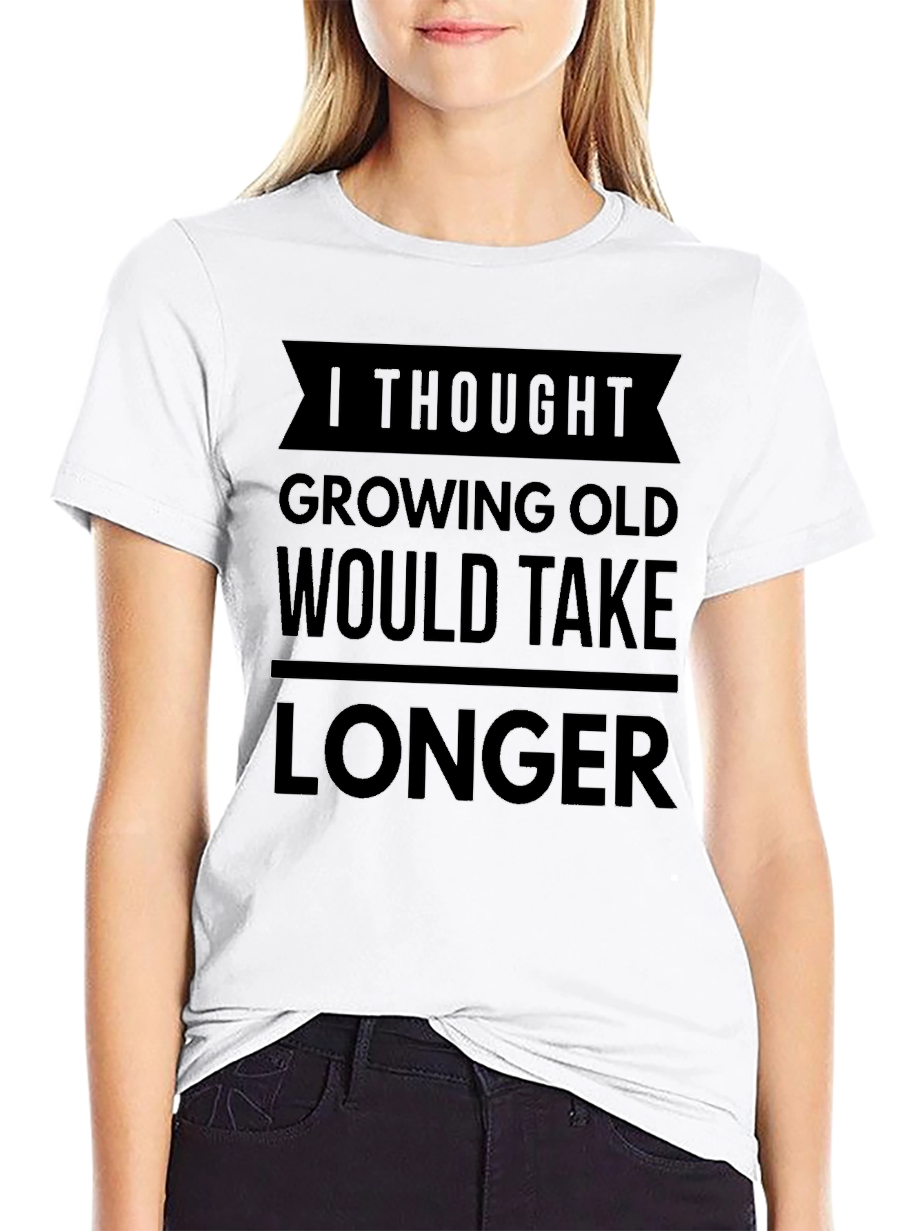 Black Funny Aging Humor Graphic T-Shirt view 9