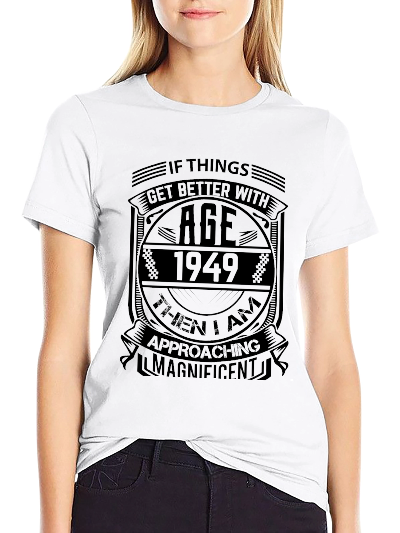 Black Vintage 1949 Ageing T-Shirt view 9