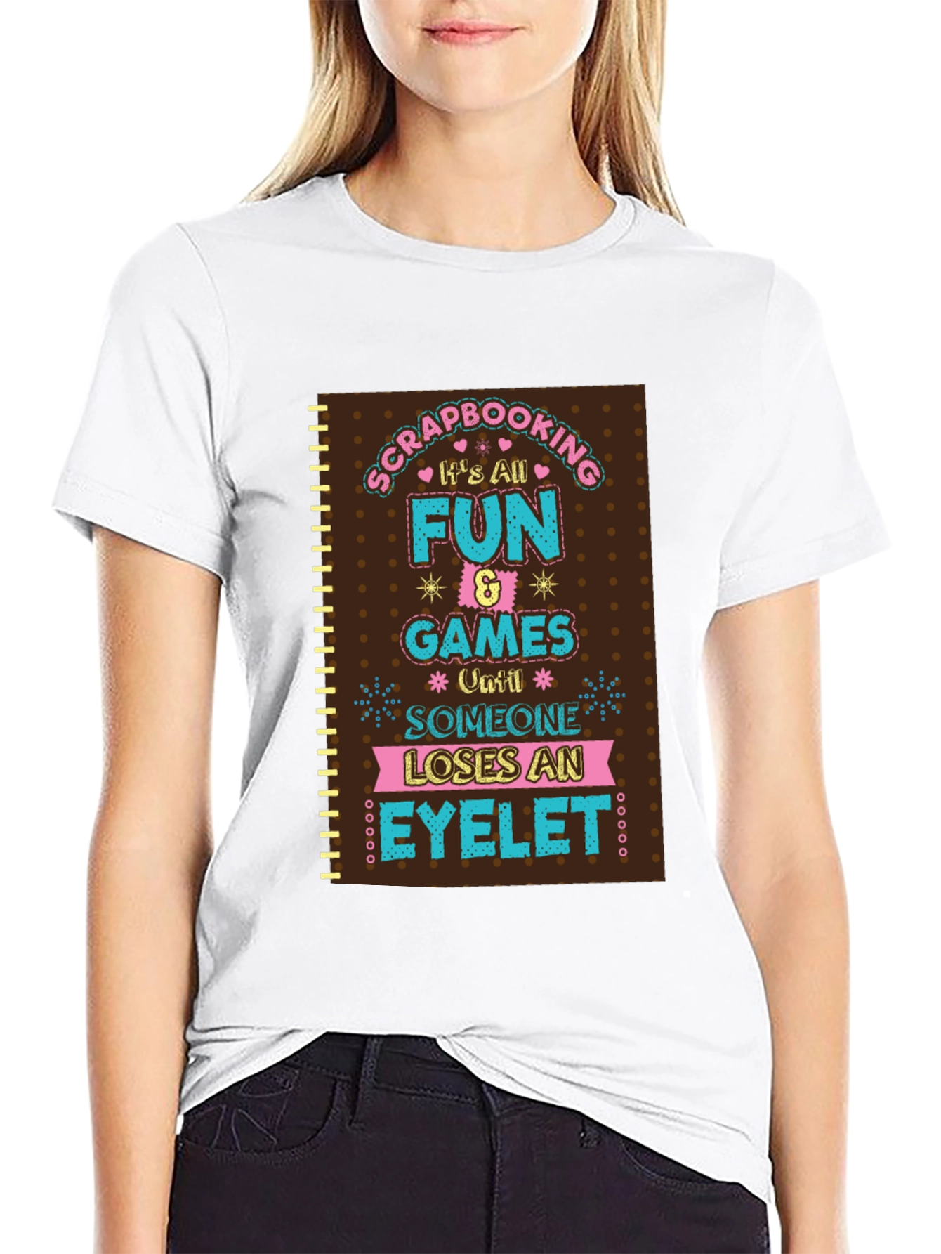 Black Scrapbooking Fun T-Shirt view 9