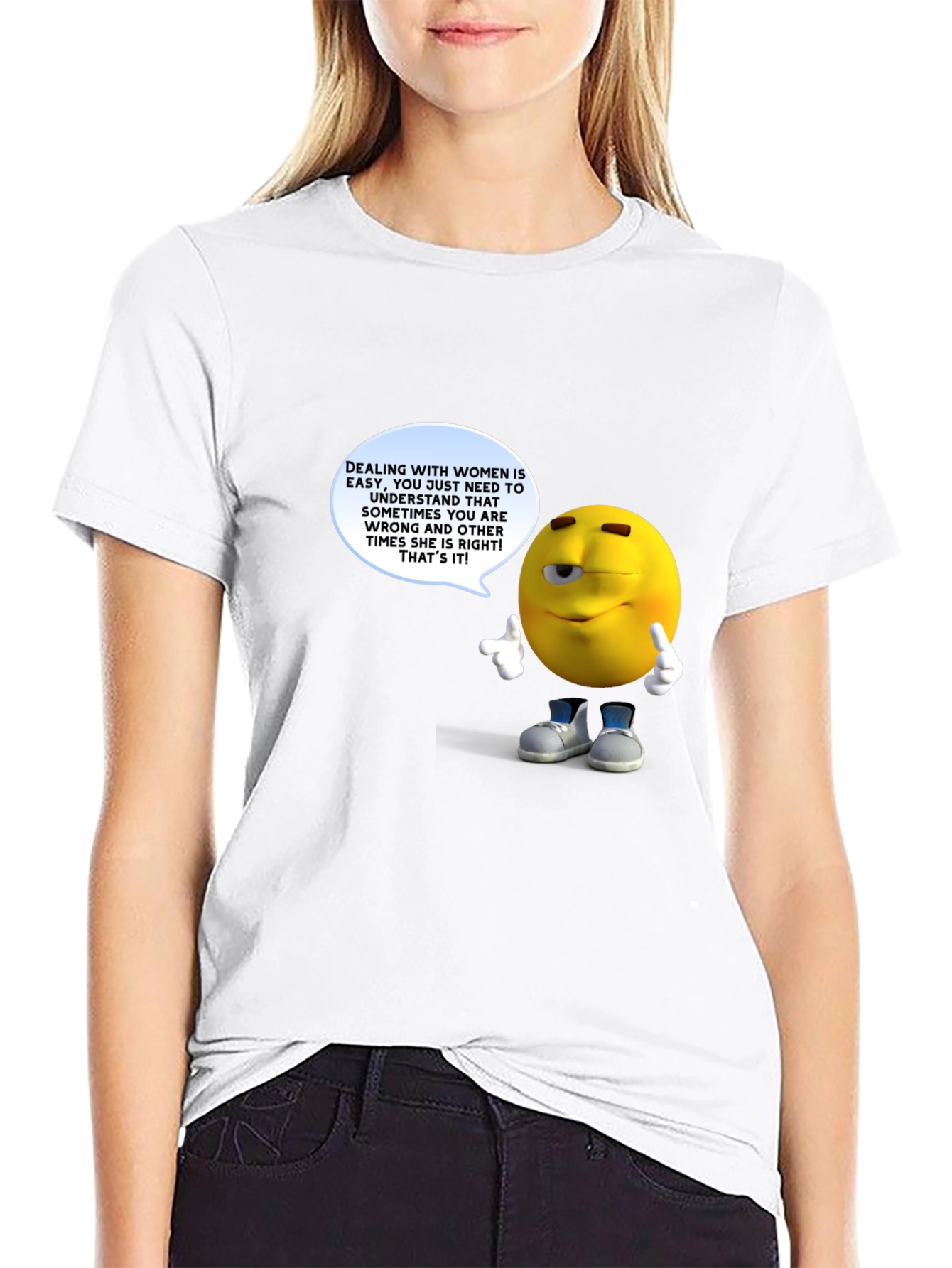 Black Funny Men's Black T-Shirt with Graphic Design view 9