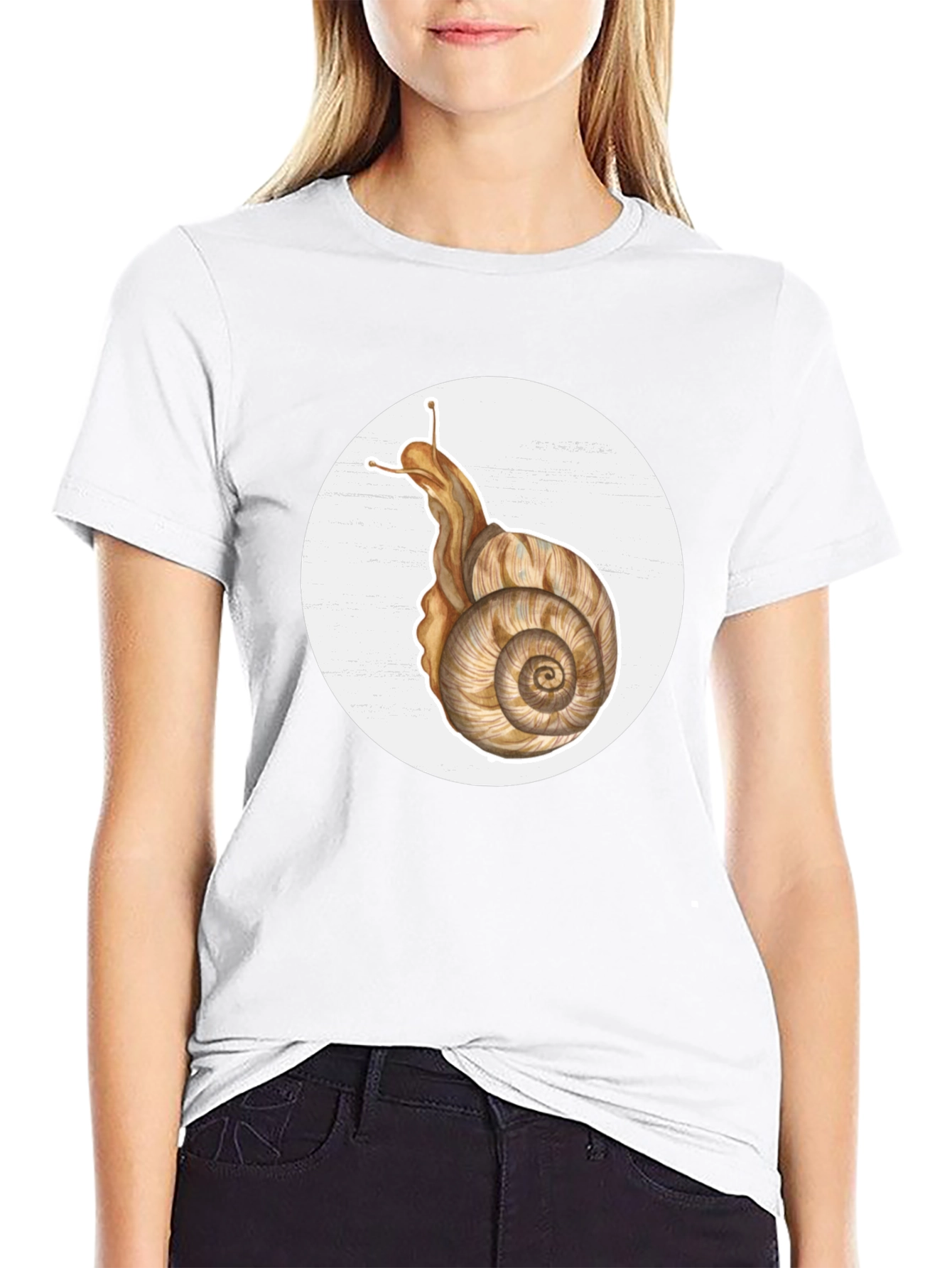 Black Snail Graphic Tee - Unique Nature Design view 9