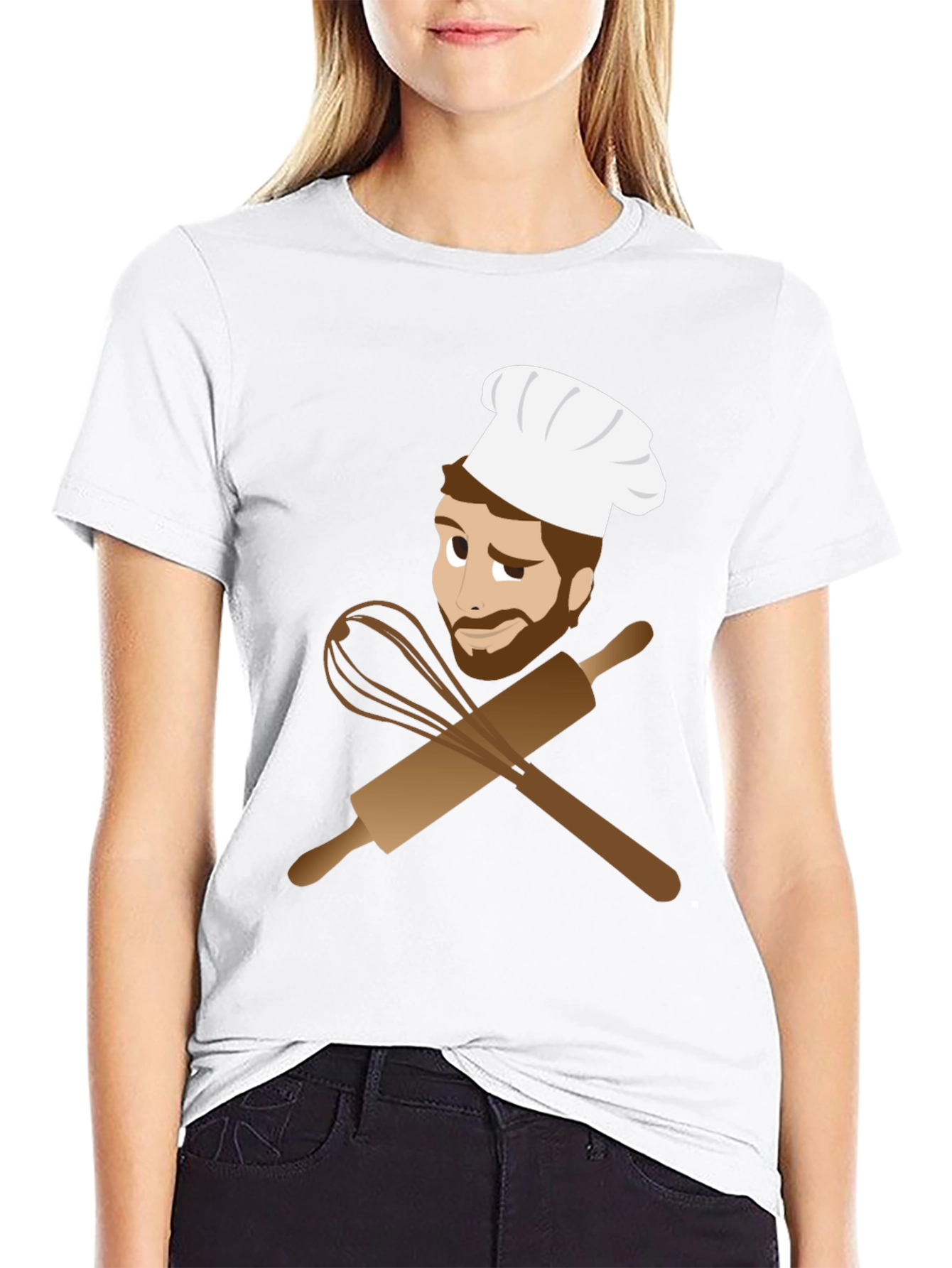Black Chef's Kiss Graphic Tee - Culinary Design view 9