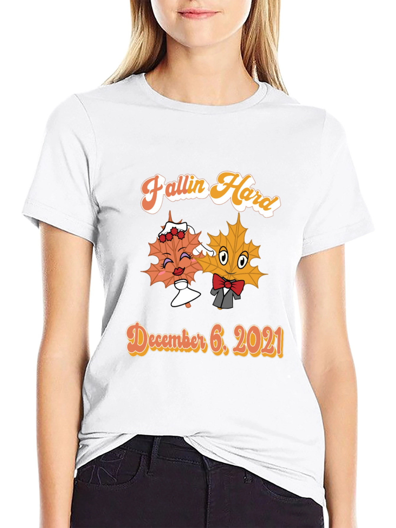 Black Fallin' Hard T-Shirt - December 6, 2021 view 9