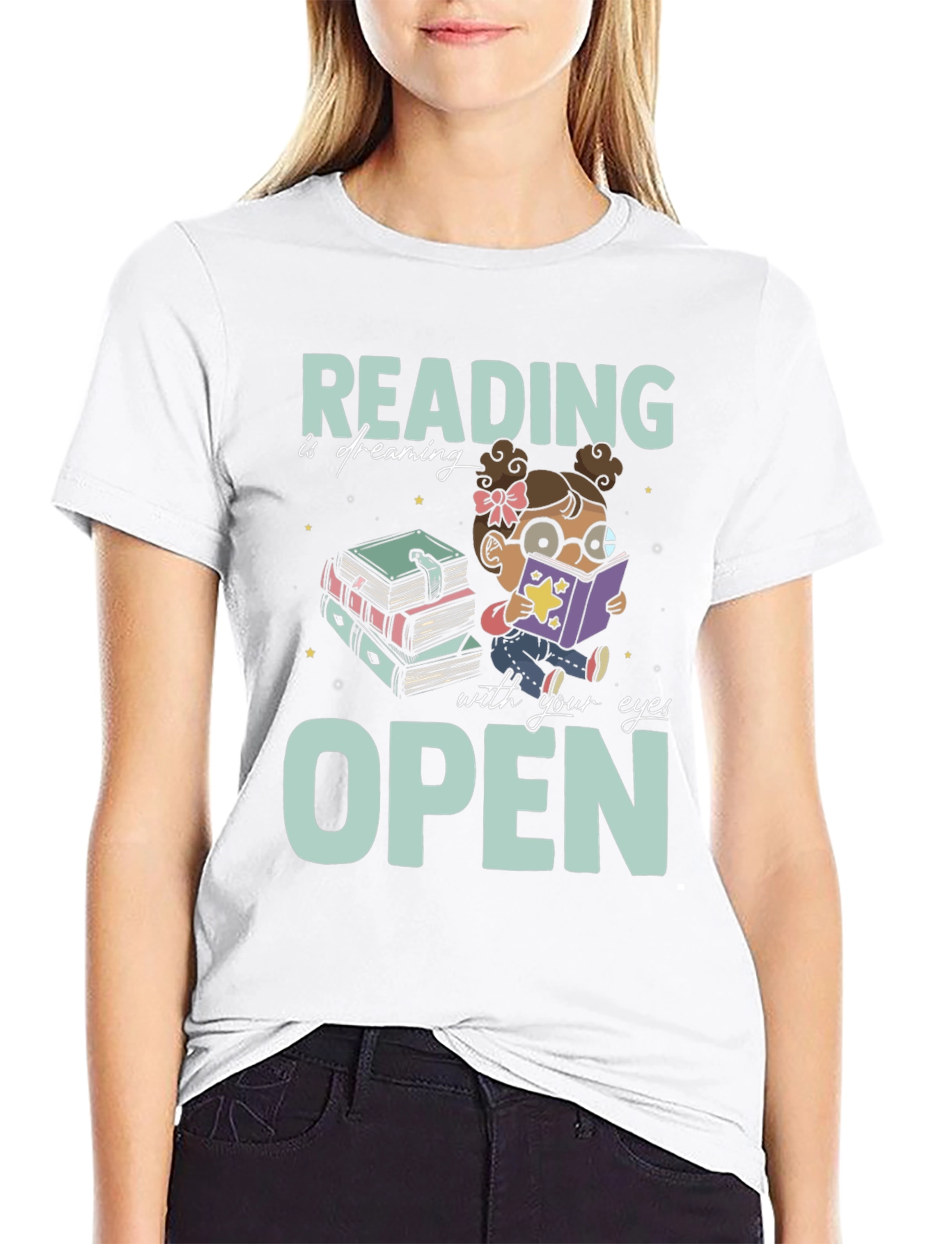 Black Reading Is Dreaming T-Shirt view 9