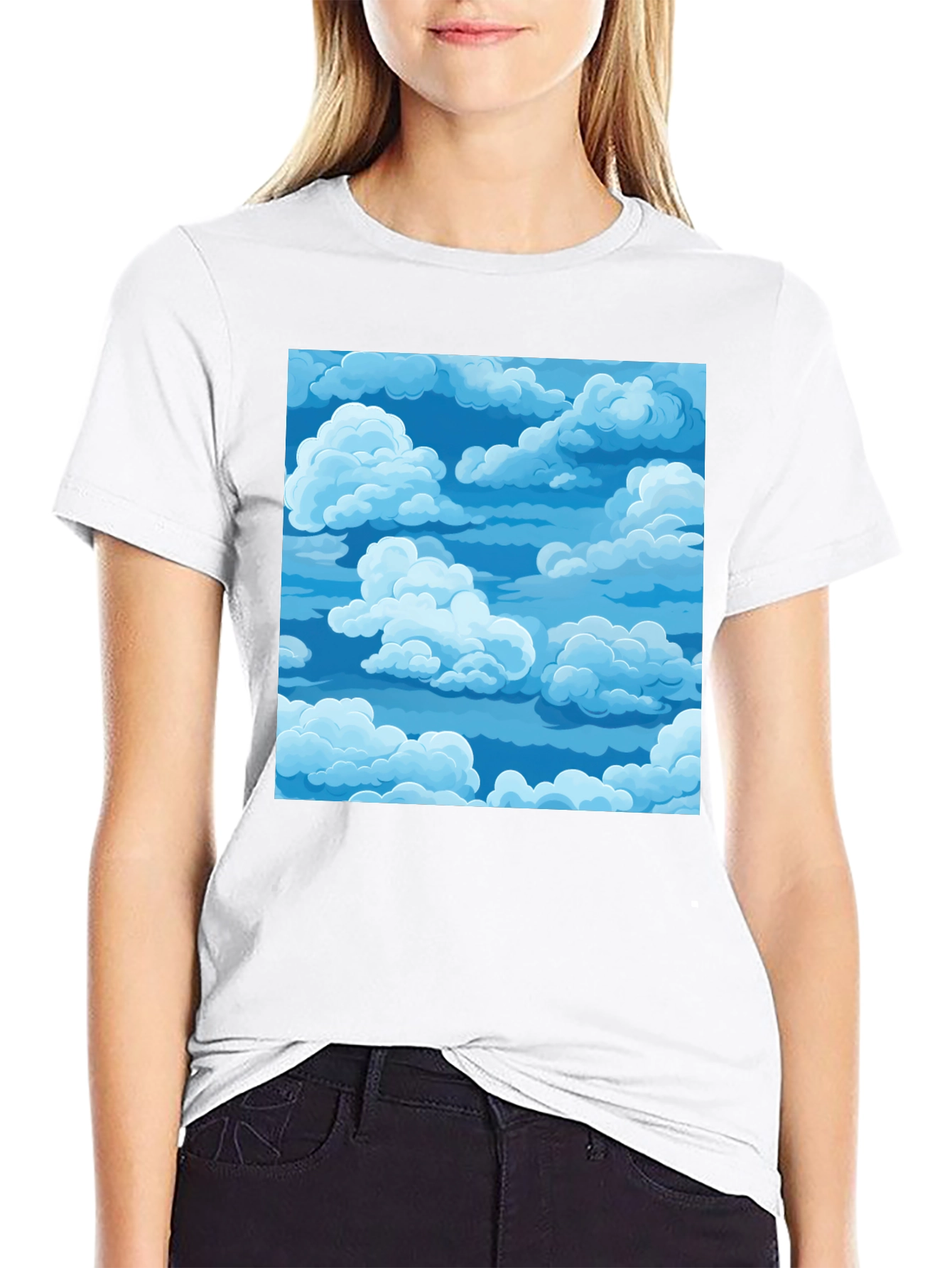 Cloudscape Graphic T-Shirt - Soft Cotton Tee - 9