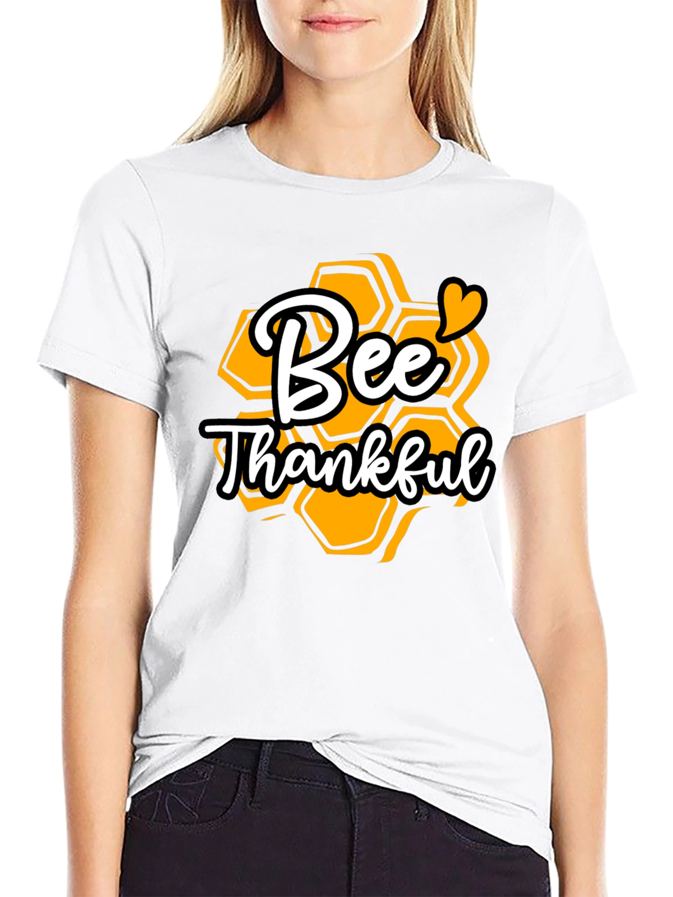 Black Bee Thankful Graphic T-Shirt view 9