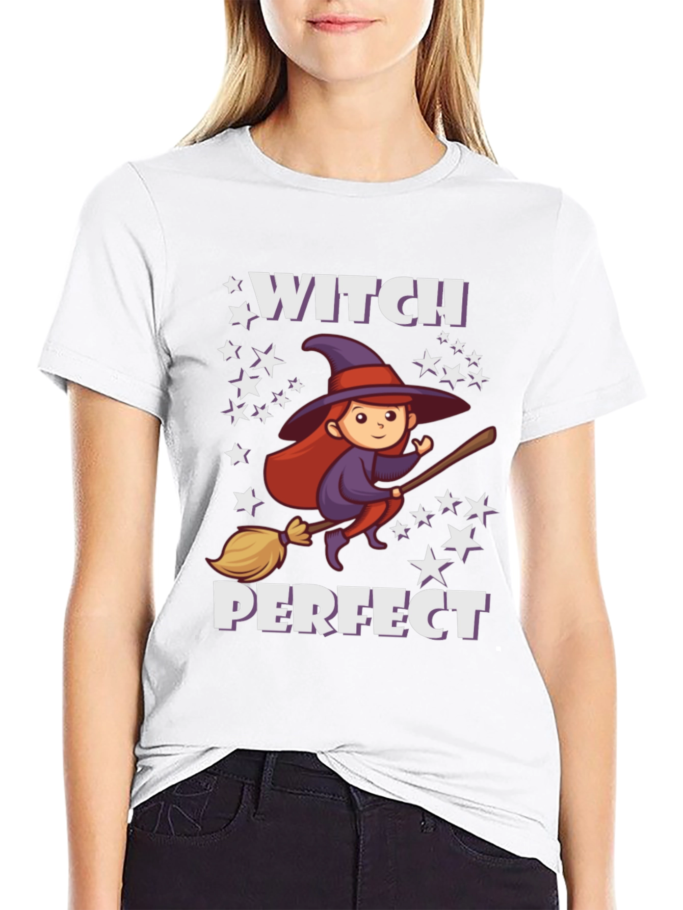 Black Witch Perfect Halloween T-Shirt view 9