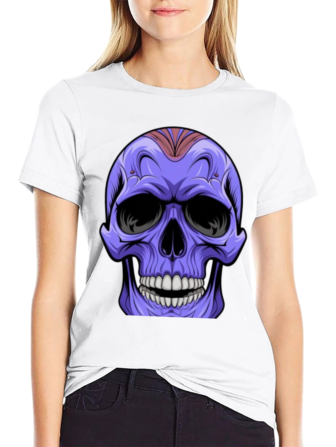 Black Skull Graphic T-Shirt - Cool & Edgy Design view 9