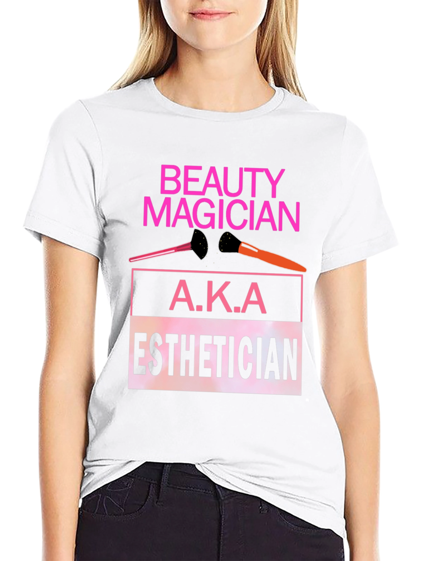 Black Beauty Magician Esthetician T-Shirt view 9