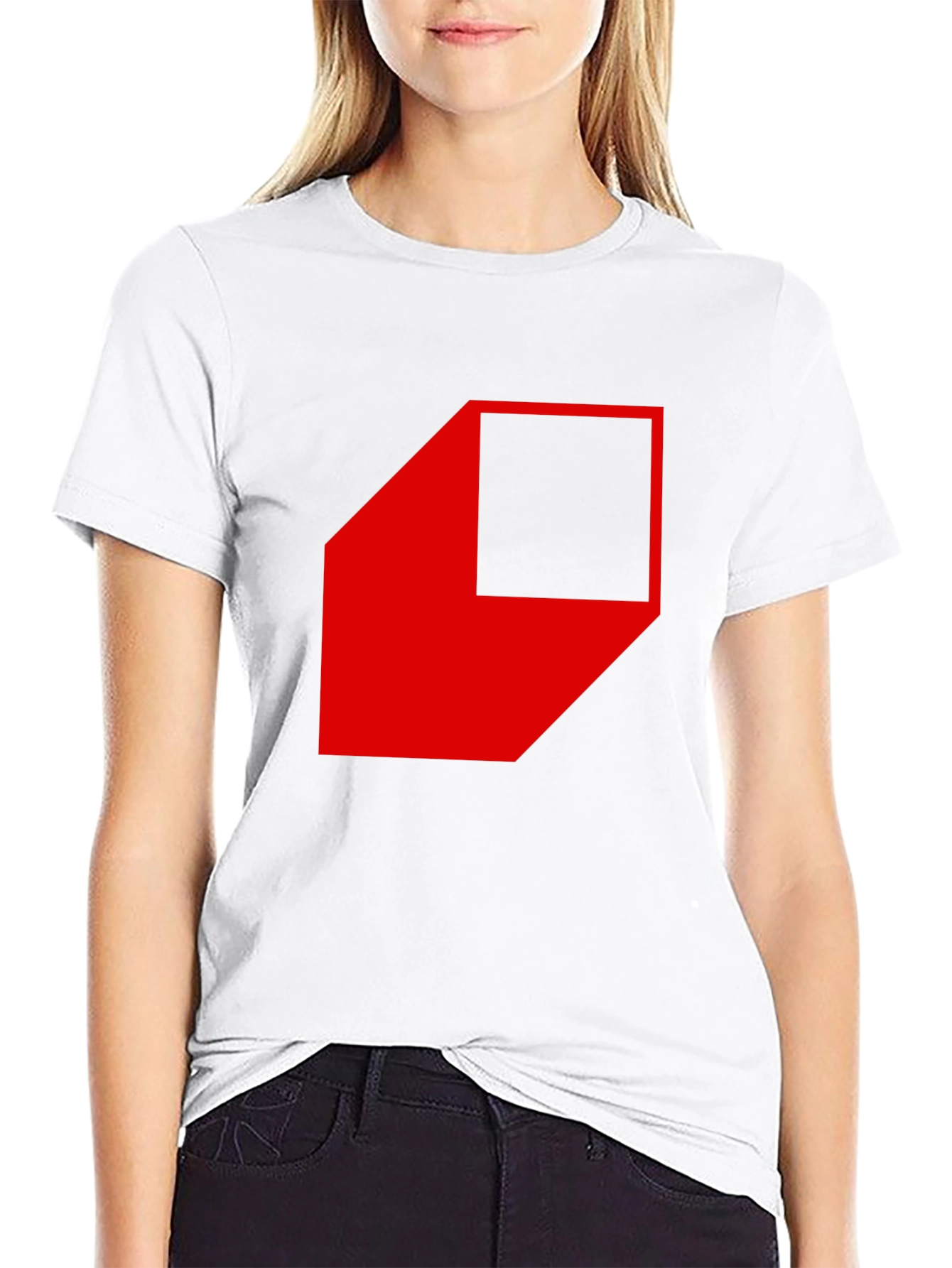 Black Abstract Geometric Graphic T-Shirt view 9