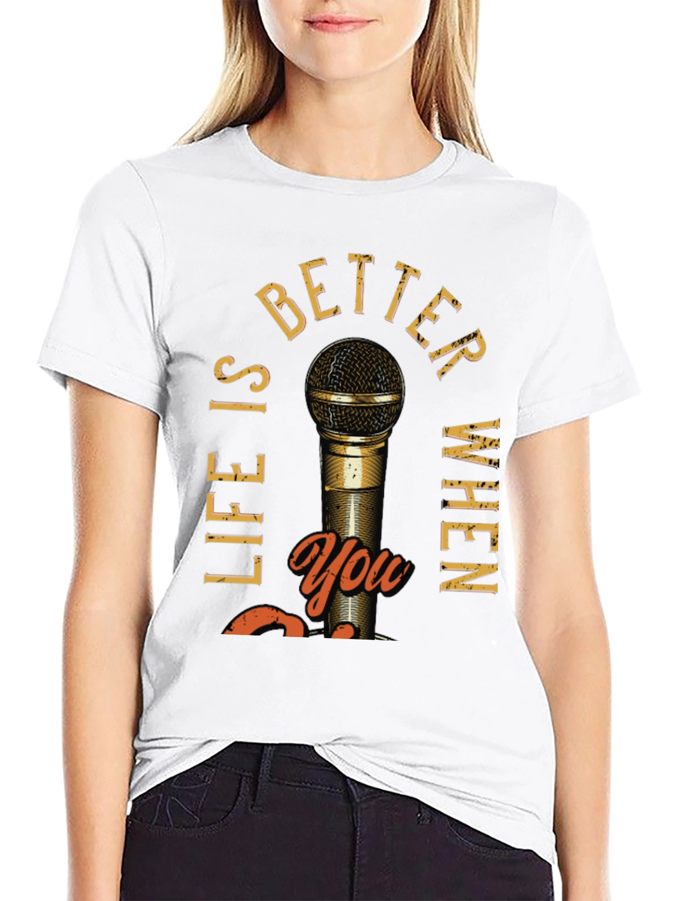 Black Life Is Better With You Men's Graphic T-Shirt view 9