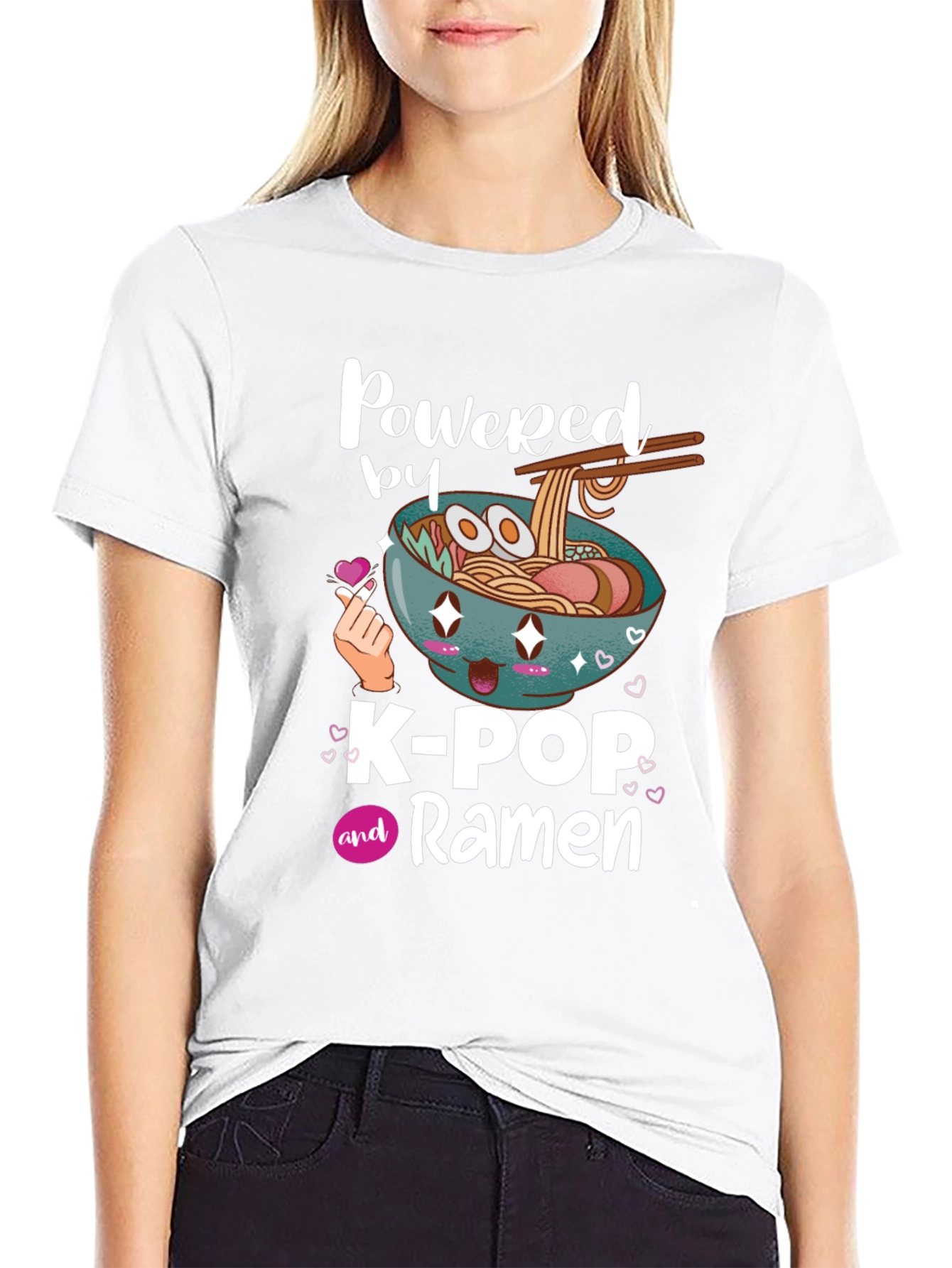 K-Pop and Ramen Graphic T-Shirt - 9