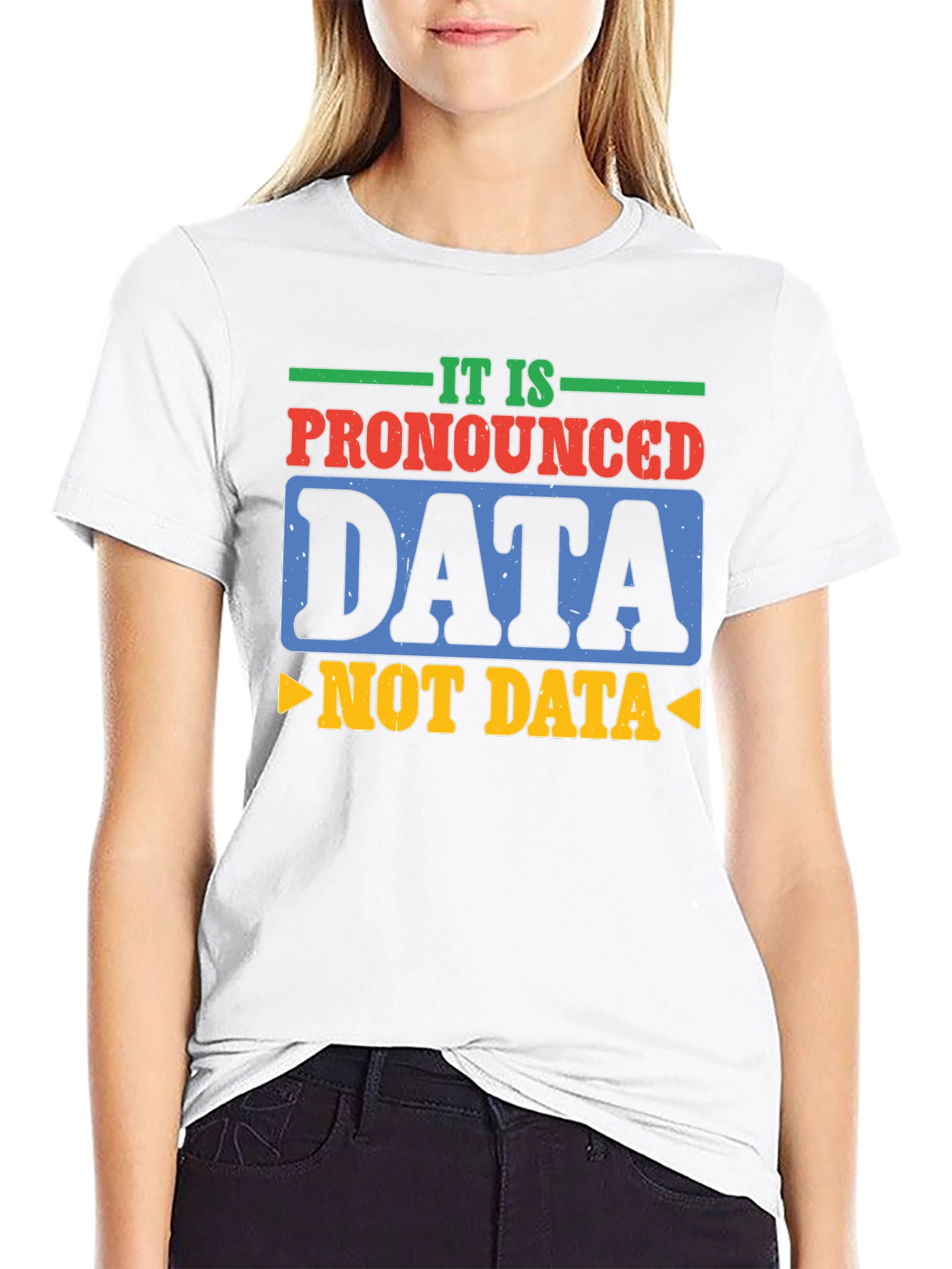 Black Pronounced Data T-Shirt: Funny Tech Humor view 9