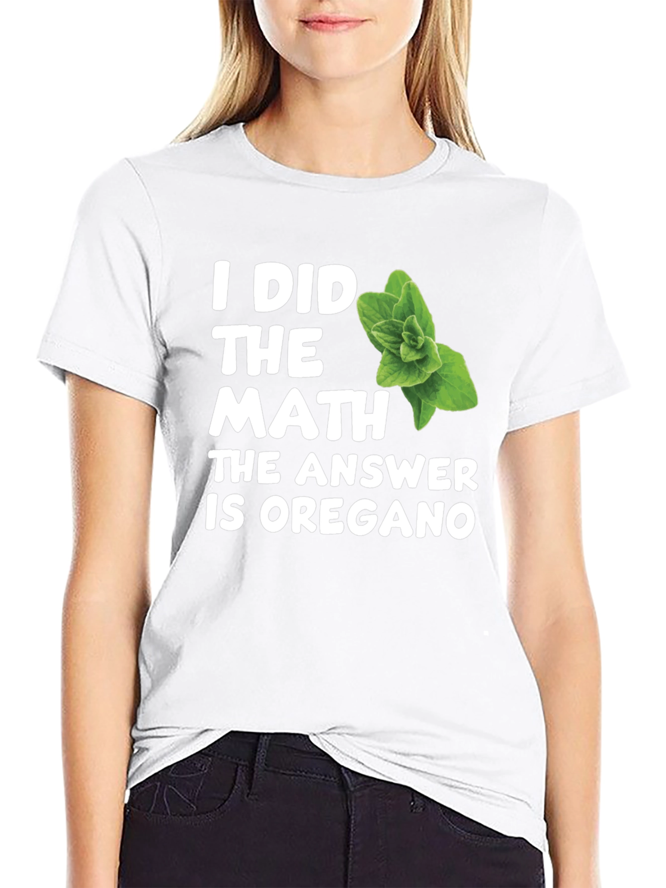 Black Math Answer Oregano Black T-Shirt view 9