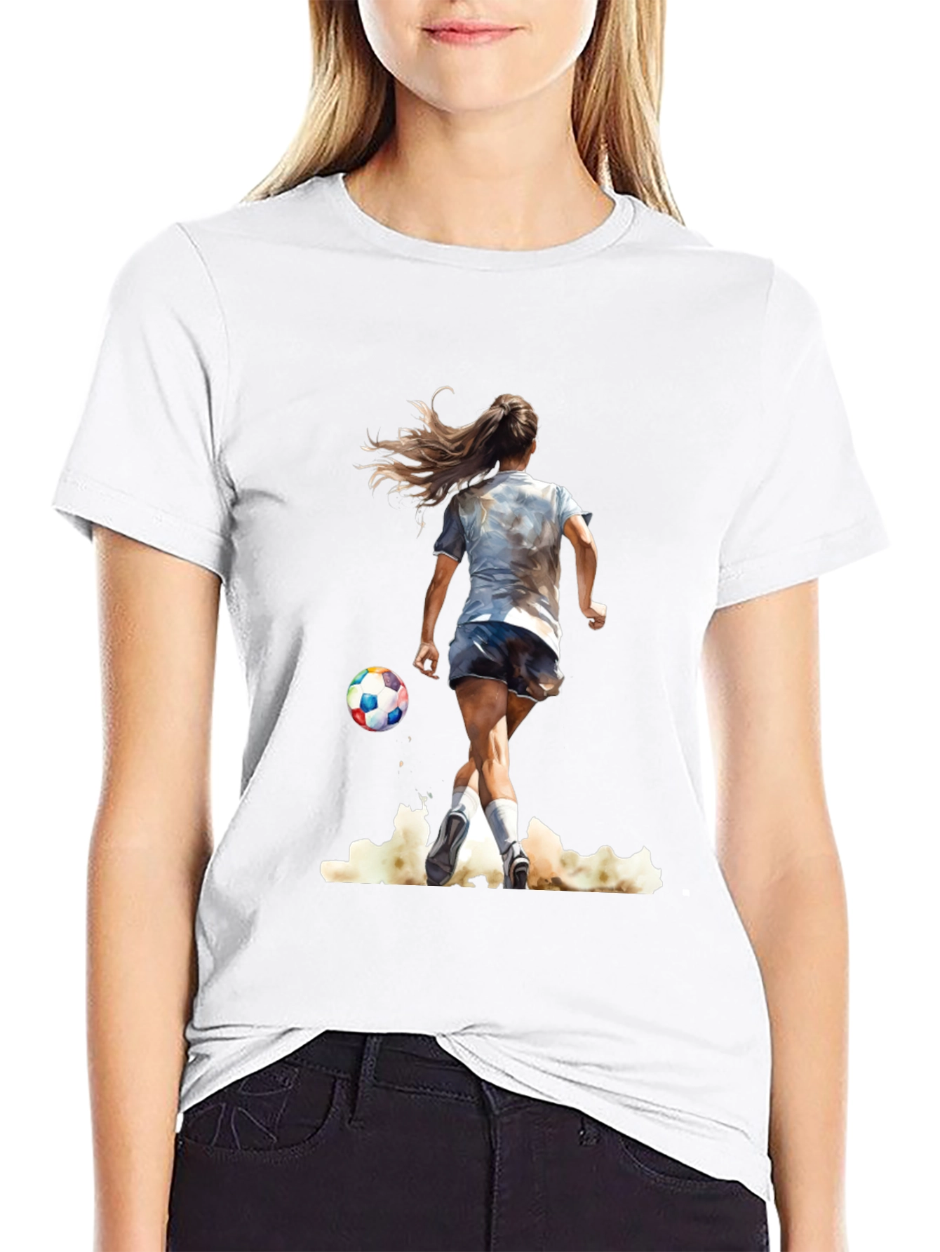 Soccer Girl Graphic Tee - Stylish Sportswear - 9