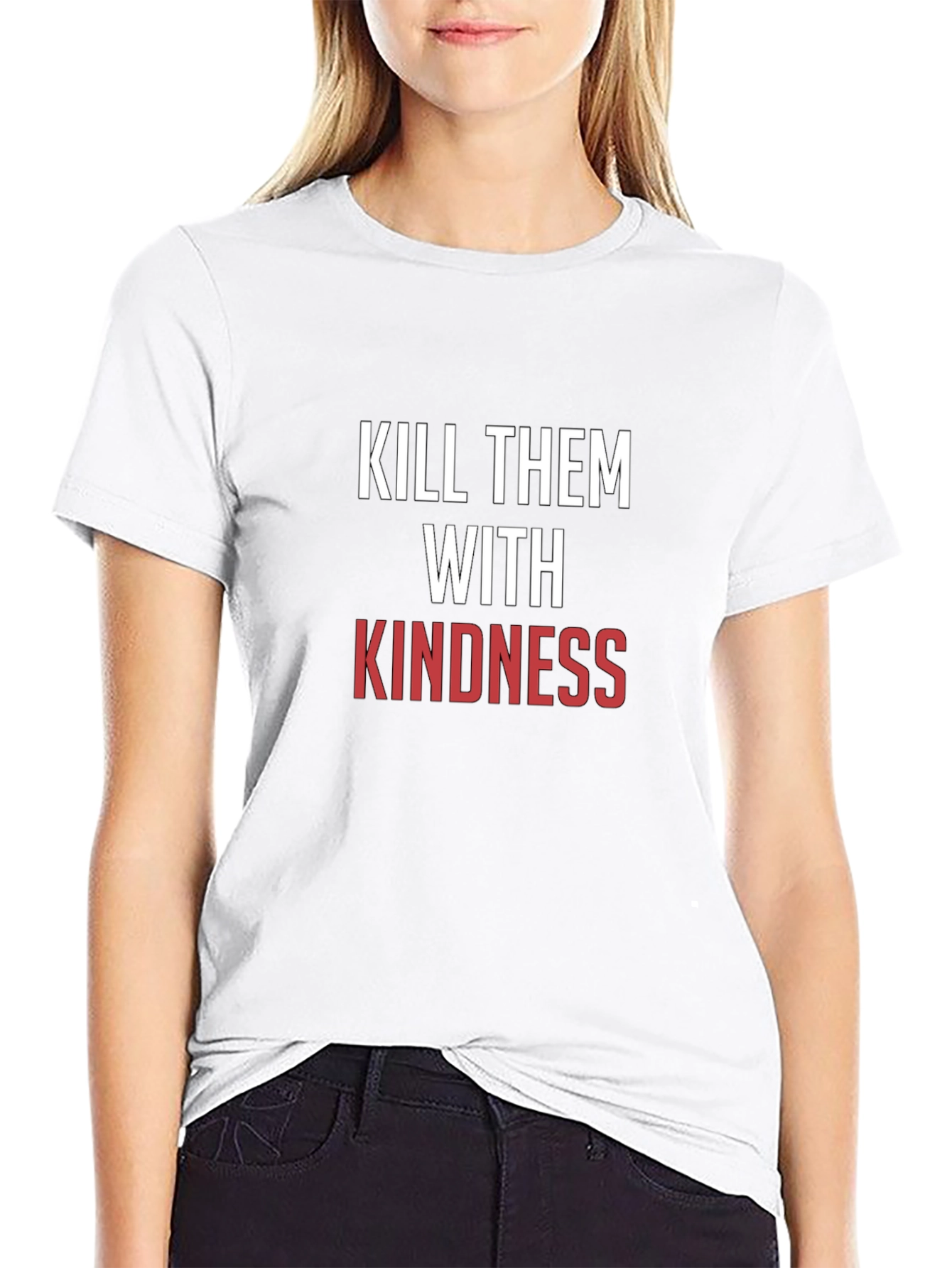 Black Kindness T-Shirt - Motivational Graphic Tee view 9