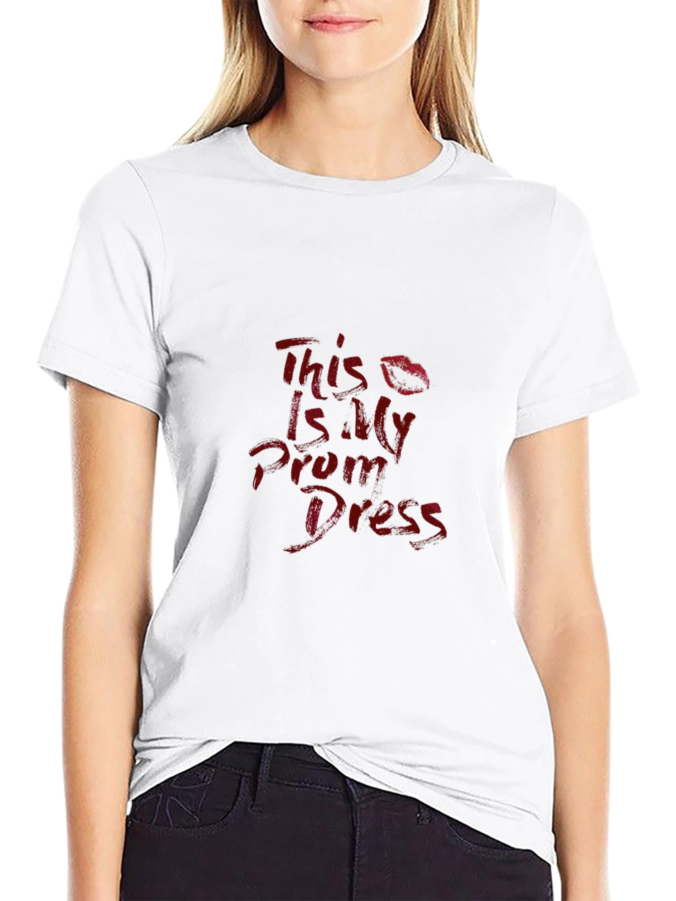 Black This Is My Prom Dress Graphic T-Shirt view 9