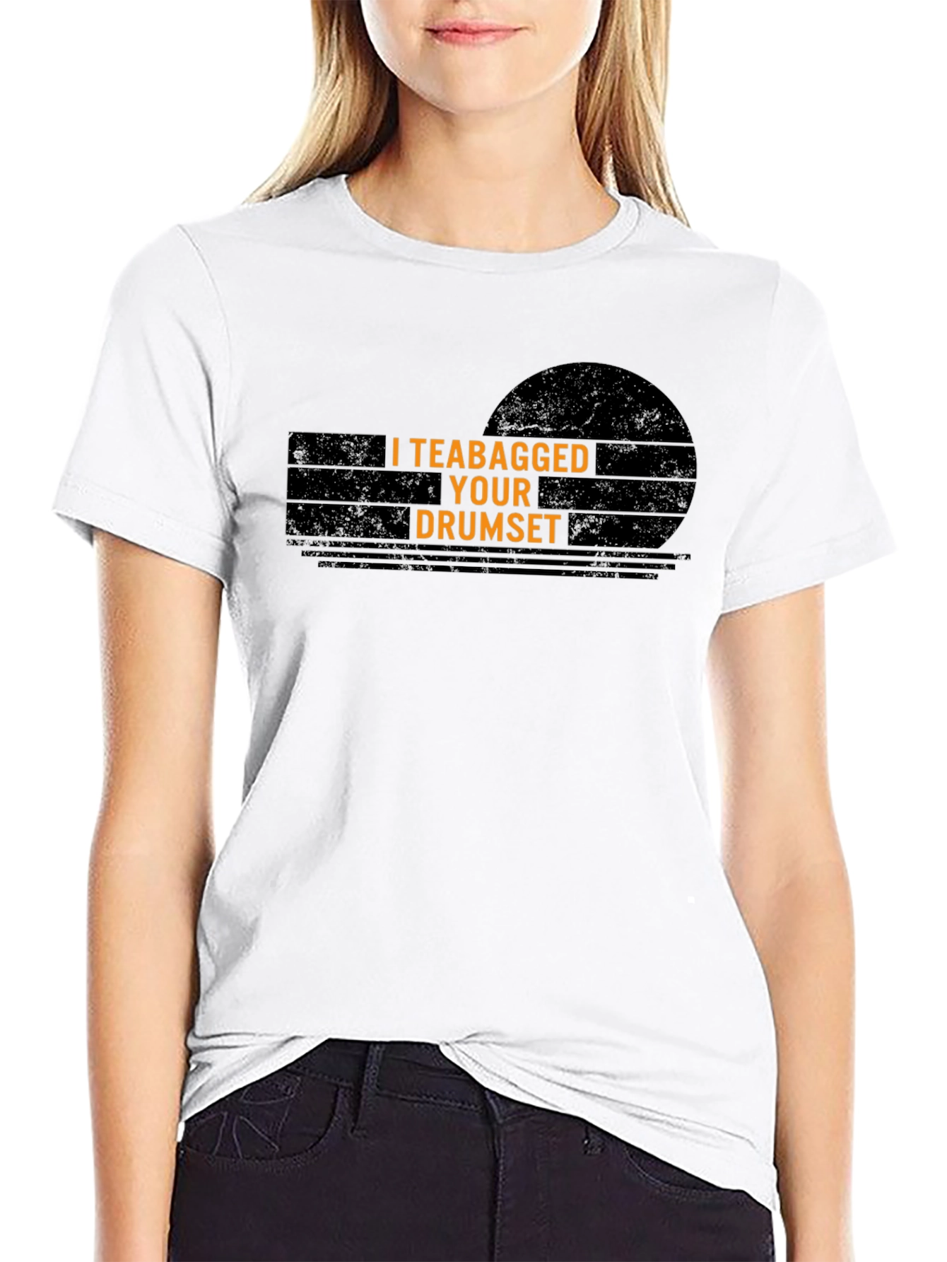 I Teabagged Your Drumset T-Shirt - Funny Musician Tee - 9
