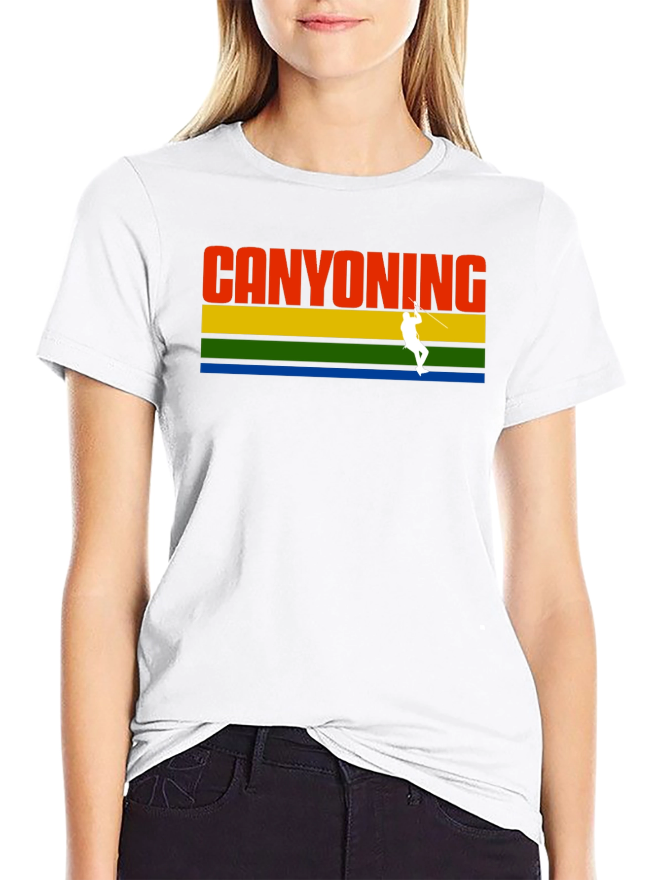 Black Canyoning Adventure T-Shirt - Black view 9