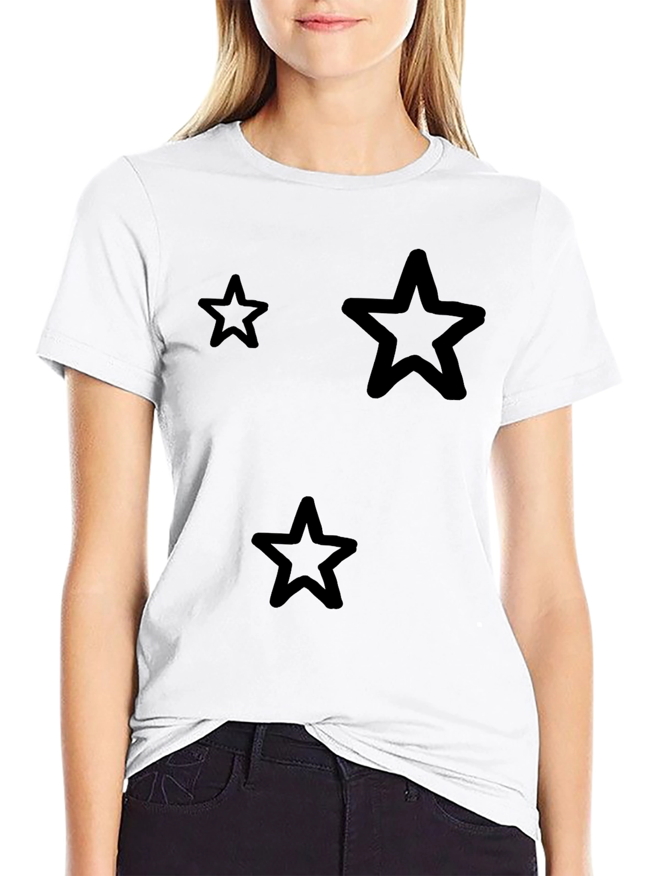Black Star Graphic Black T-Shirt view 9
