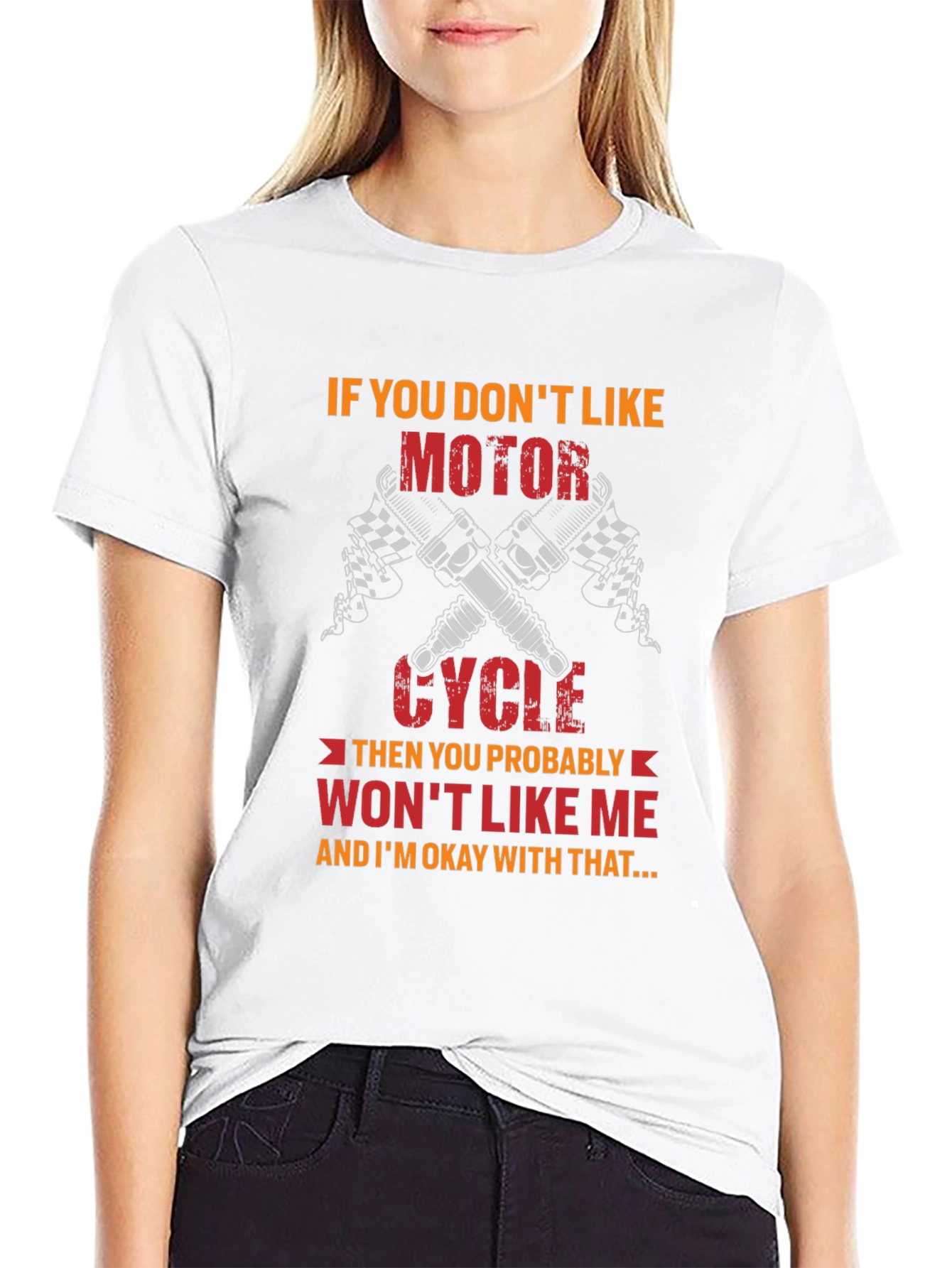 Black Motorcycle Lover Graphic T-Shirt view 9