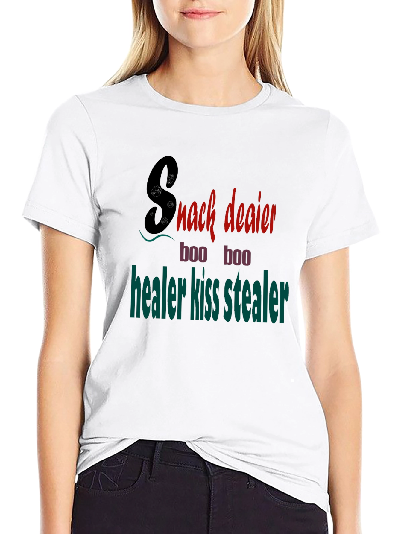 Black Snack Dealer Funny Graphic T-Shirt view 9