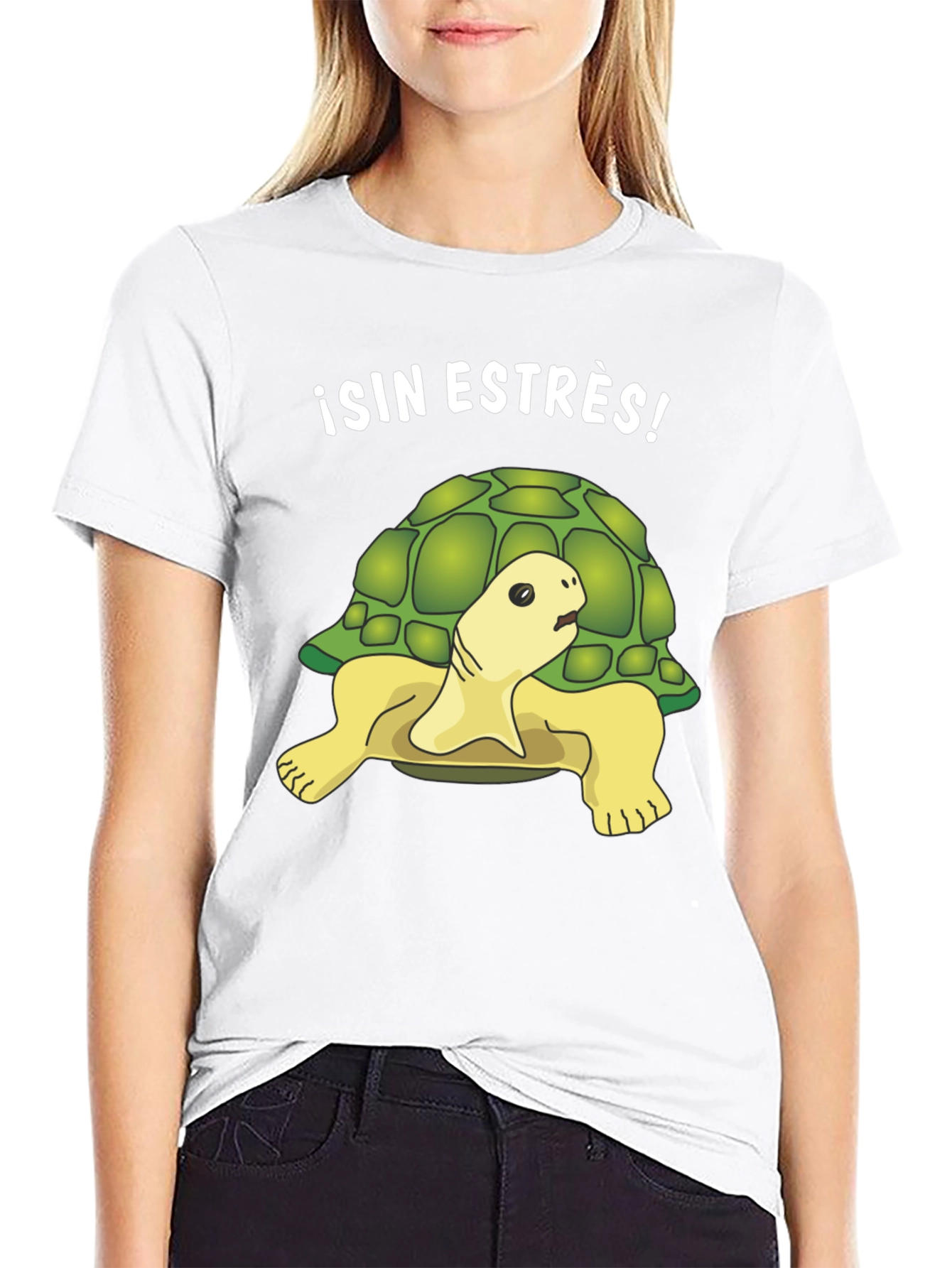 Black Relaxed Turtle Graphic Tee - Sin Estrés! view 9