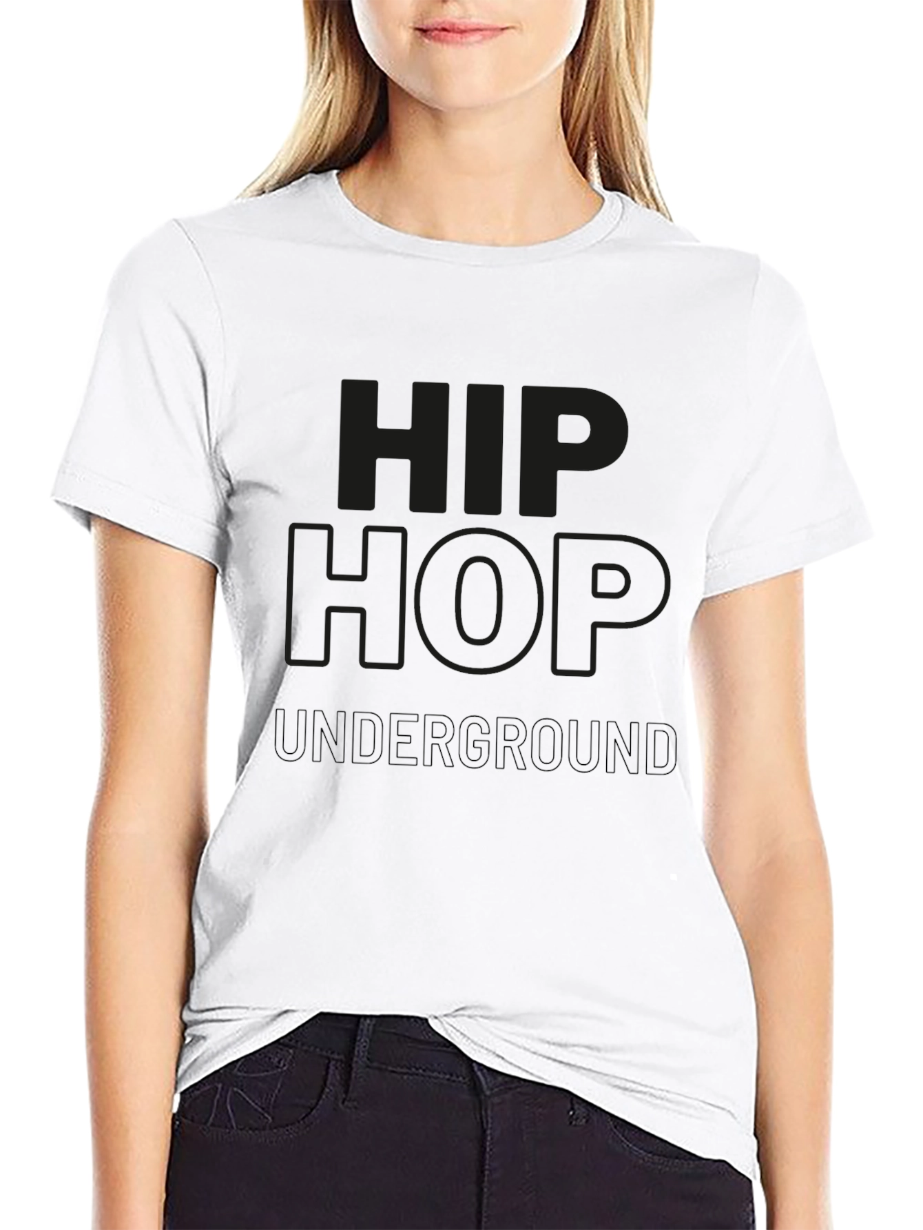 Black Hip Hop Underground Graphic Tee view 9
