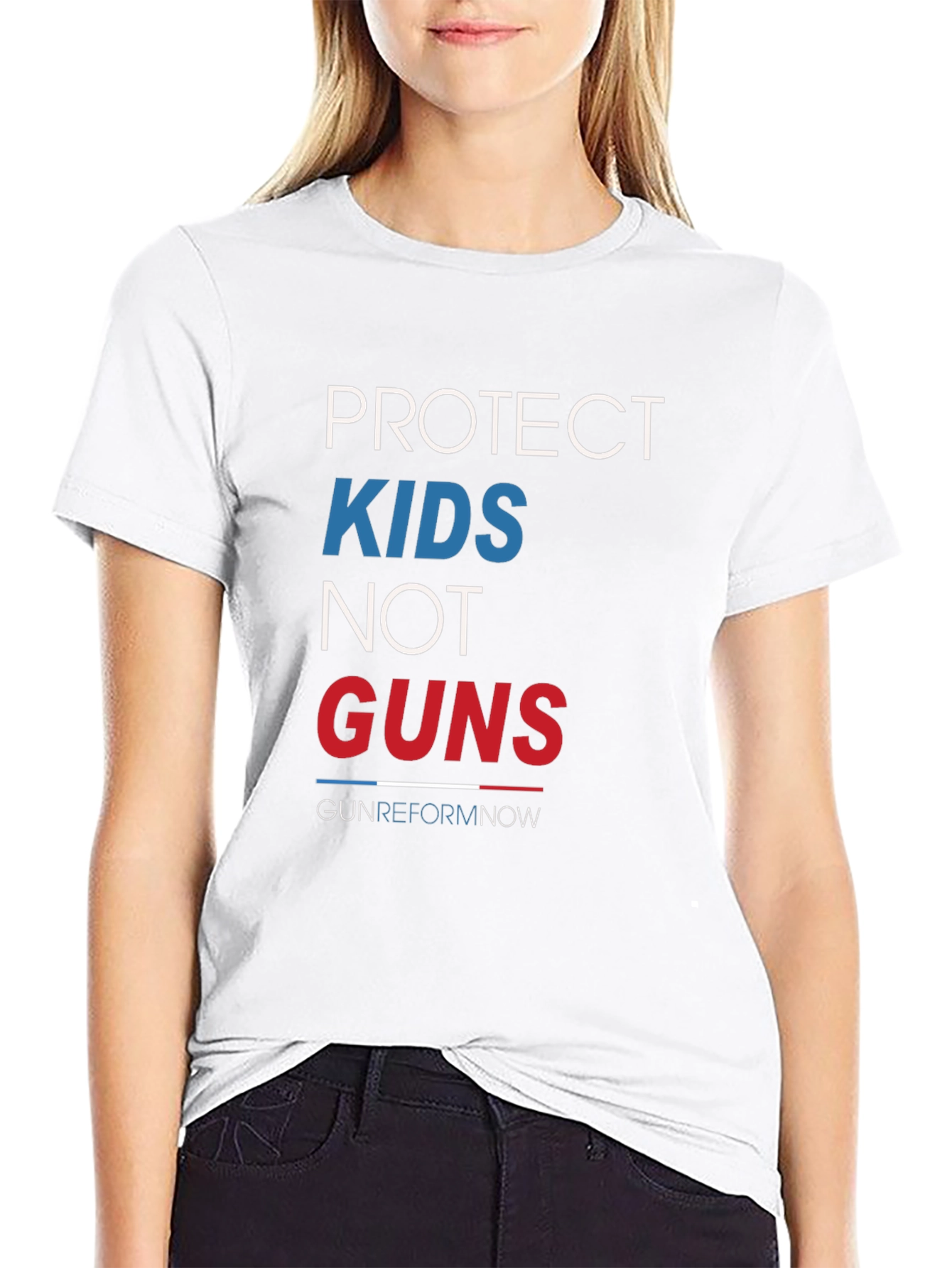 Black Protect Kids Not Guns T-Shirt Gun Reform Now view 9