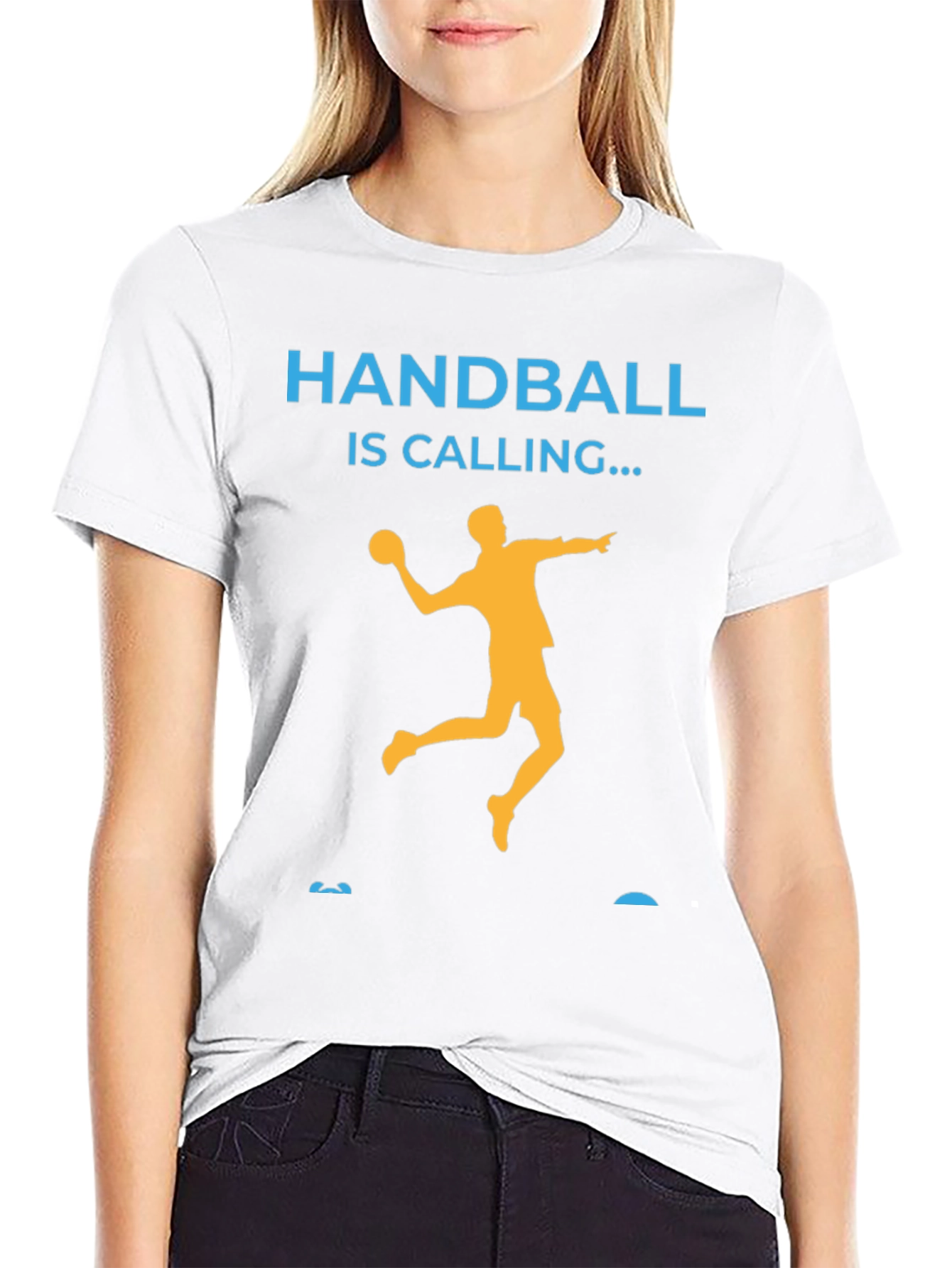Black Handball Is Calling T-Shirt view 9