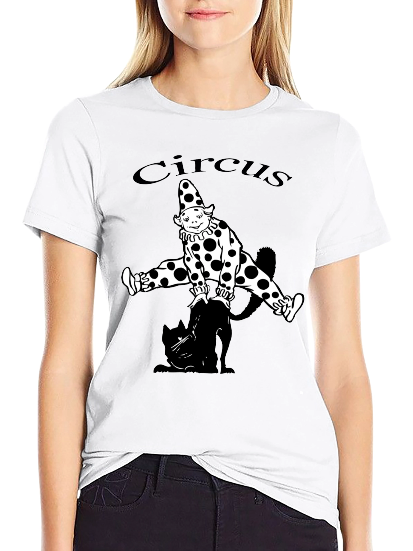 Black Circus Clown Black T-Shirt view 9
