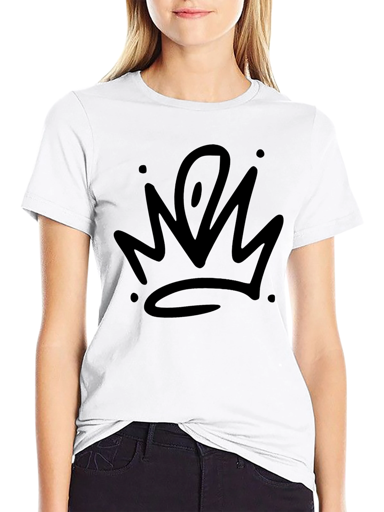 Black Crown Graphic Black T-Shirt - Stylish Streetwear view 9