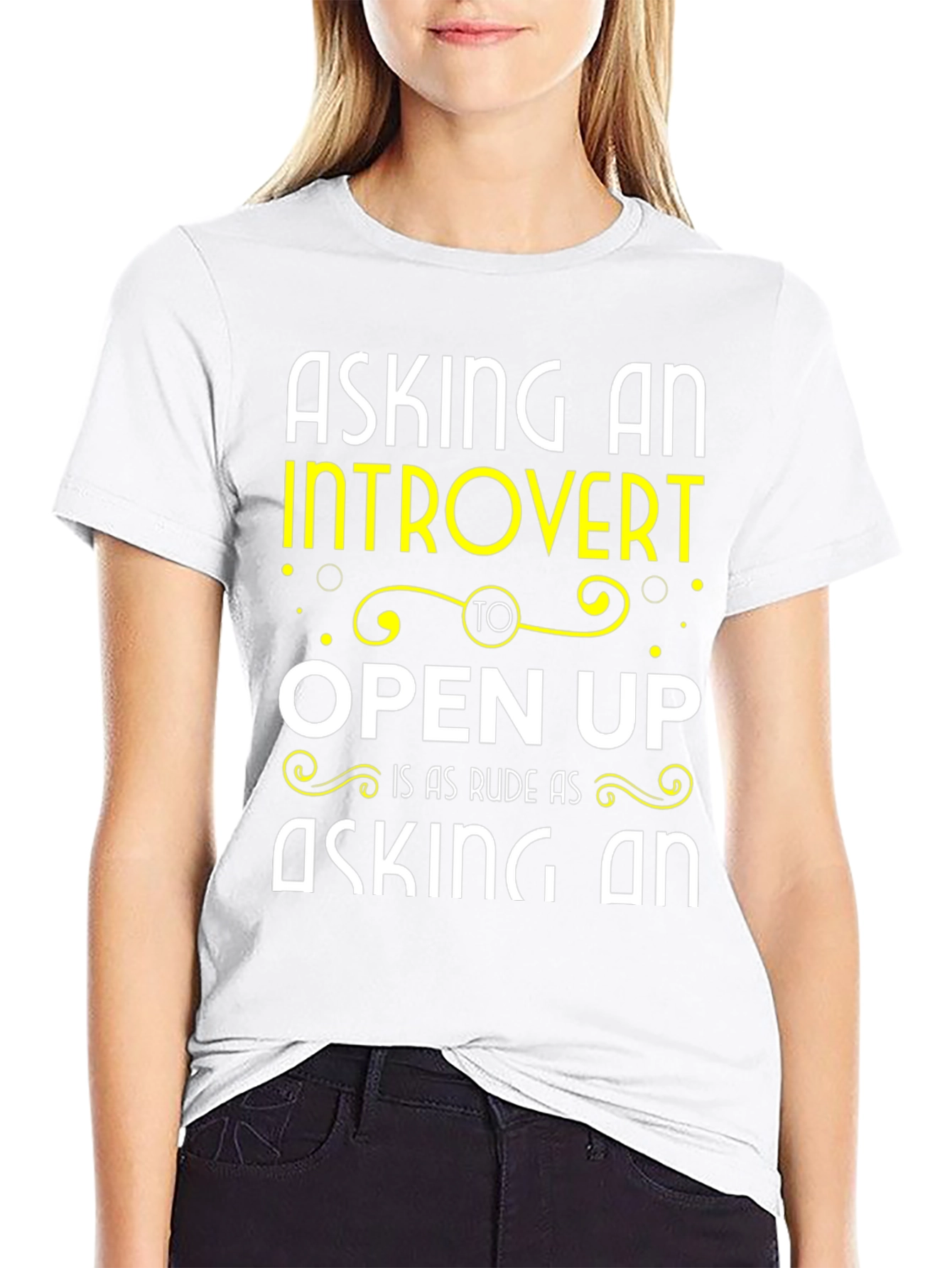 Black Introvert Humor T-Shirt: Funny Sarcastic Tee view 9