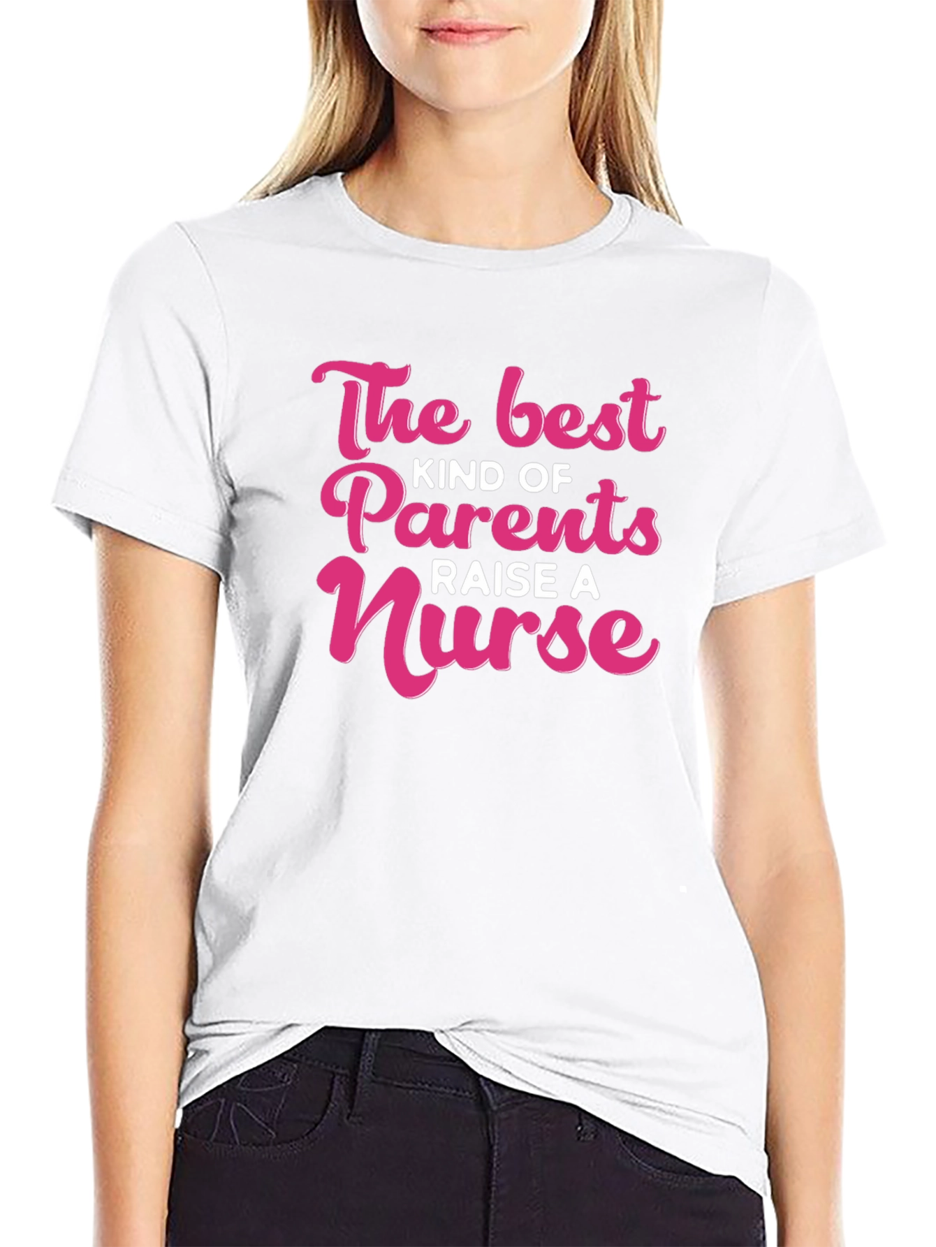 Black Best Kind of Parents Raise A Nurse T-Shirt view 9