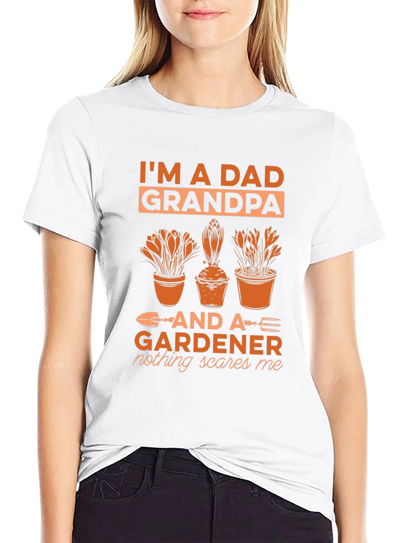 Black Dad Grandpa Gardener Graphic Tee view 9