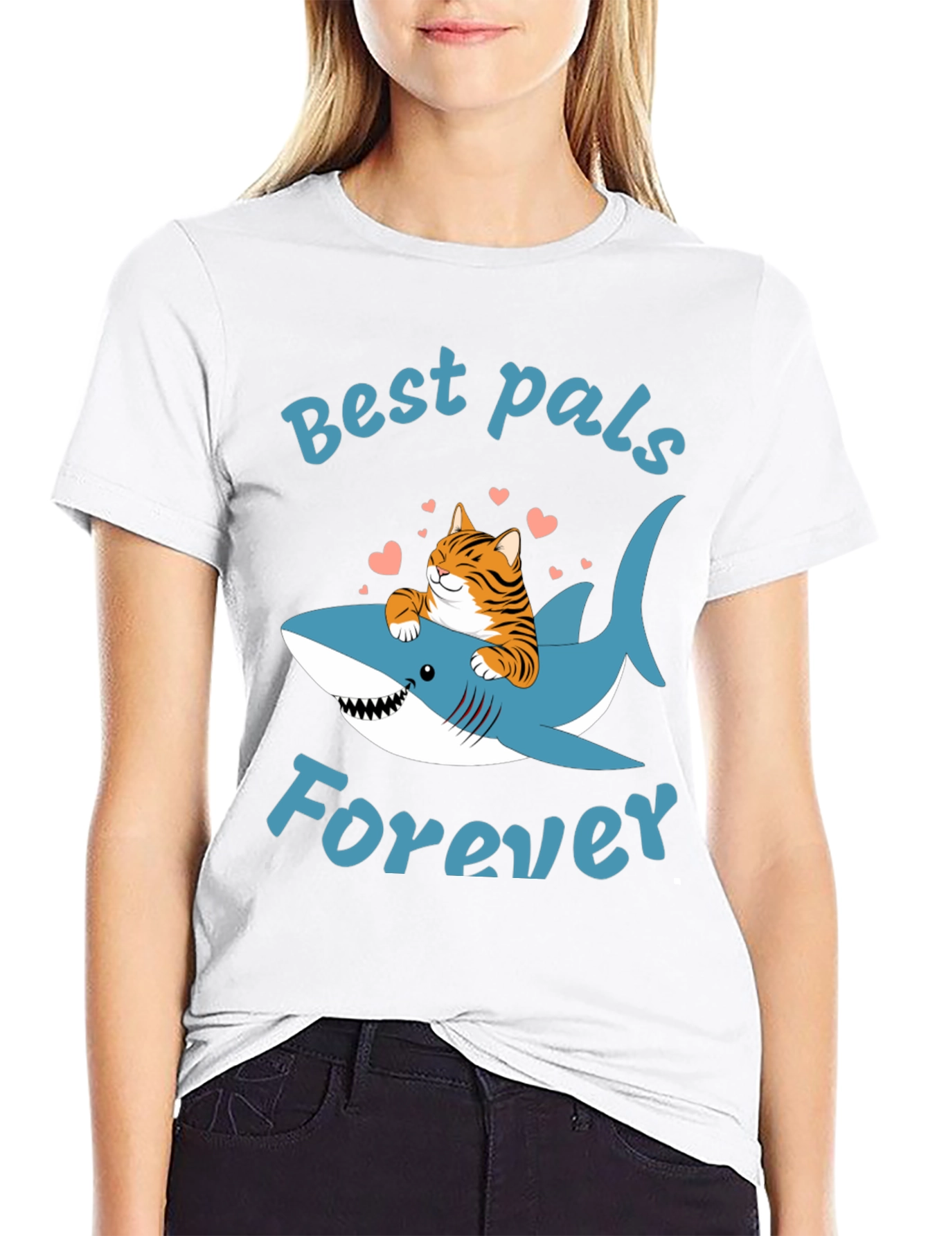 Black Best Pals Forever Graphic Tee view 9